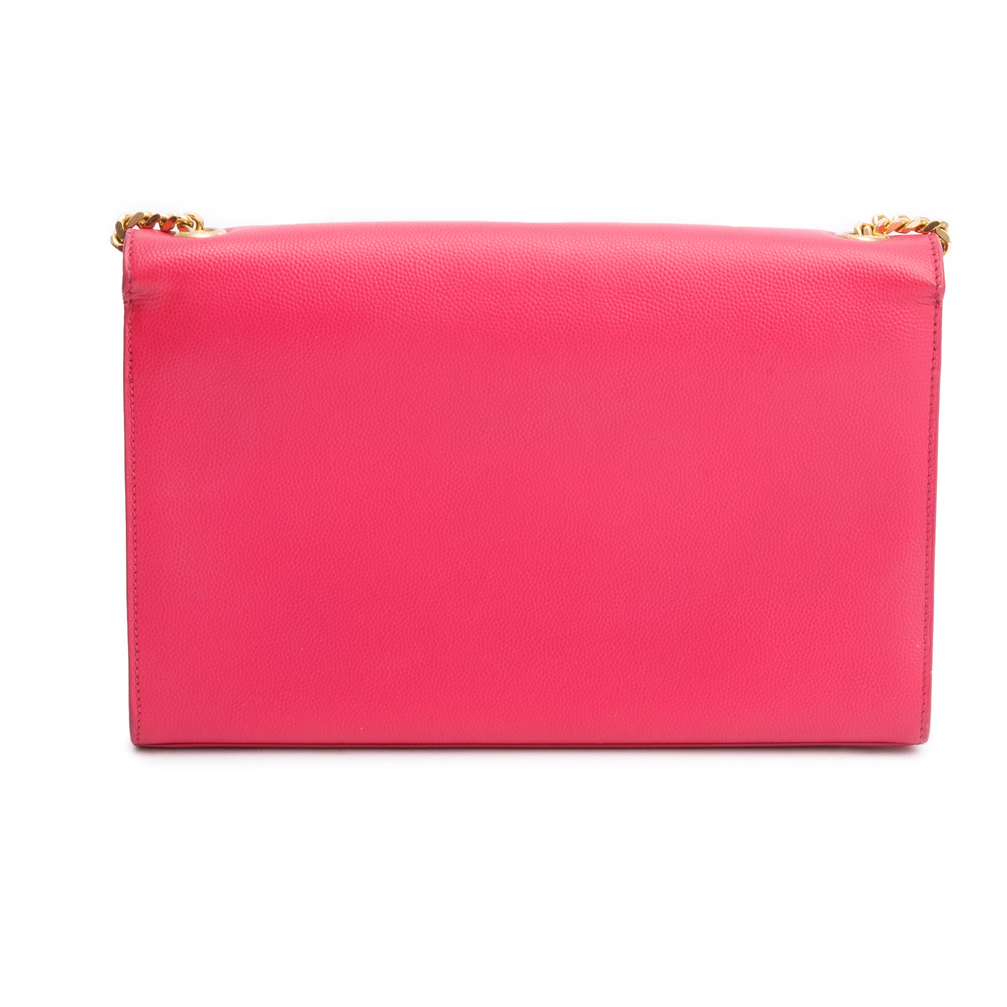 Saint Laurent Pink Grain De Poudre Leather Medium Kate Bag