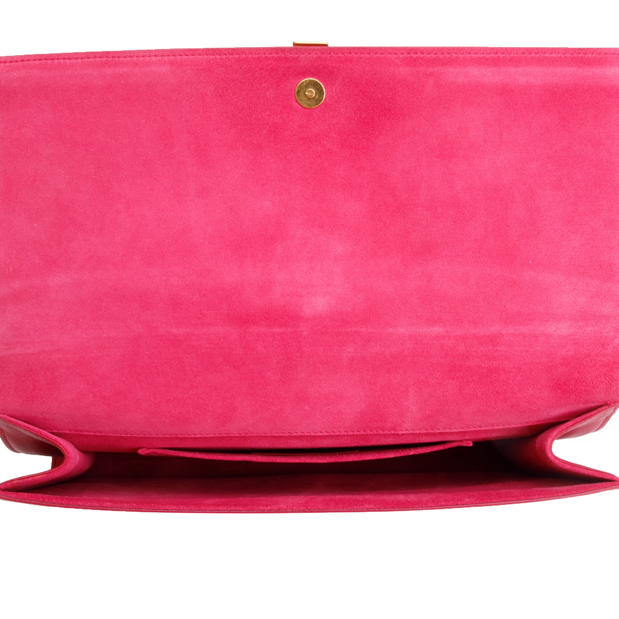Saint Laurent Pink Leather Classic Y Ligne Clutch