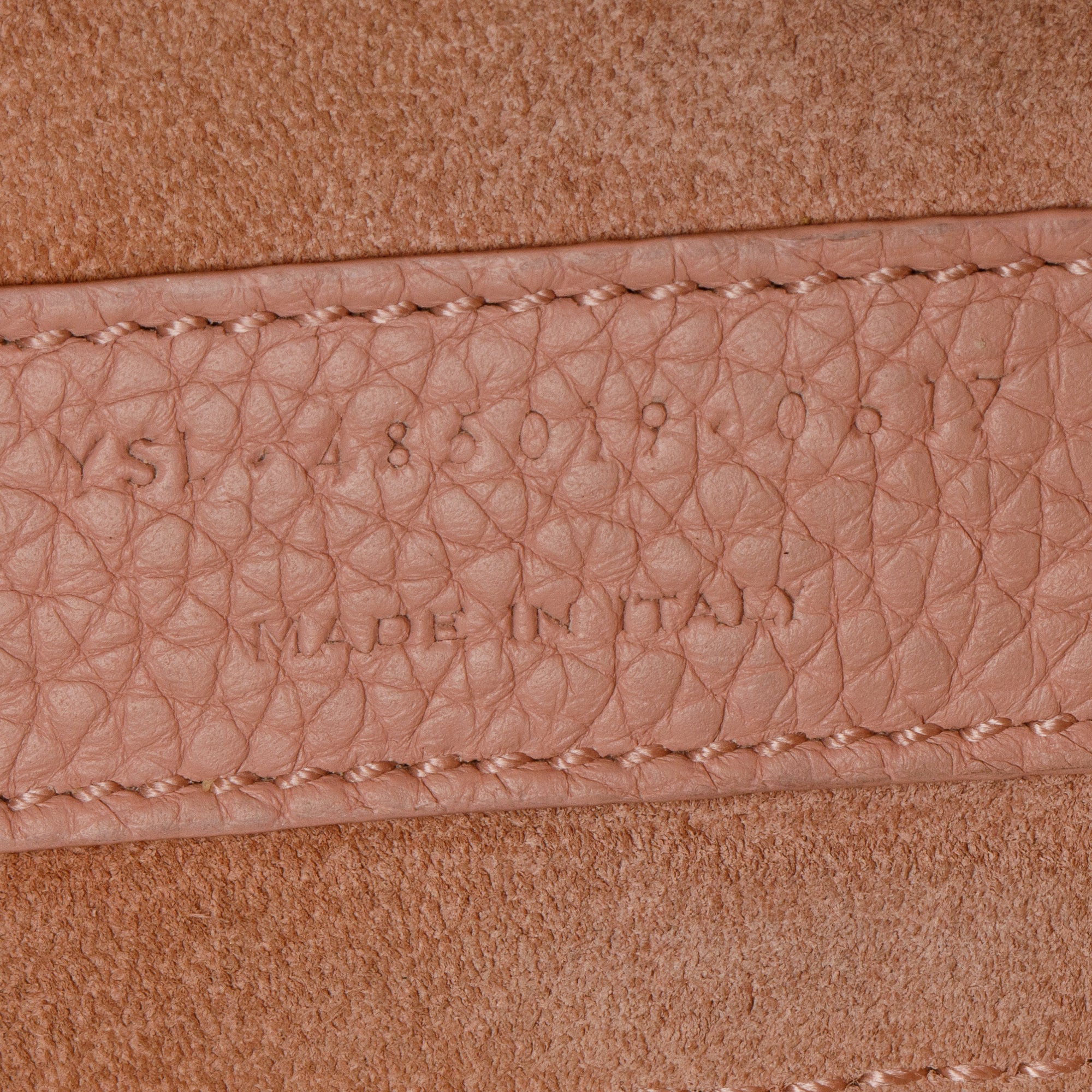 Saint Laurent Pink Supple Calfskin Leather Nano Sac De Jour w/ Strap