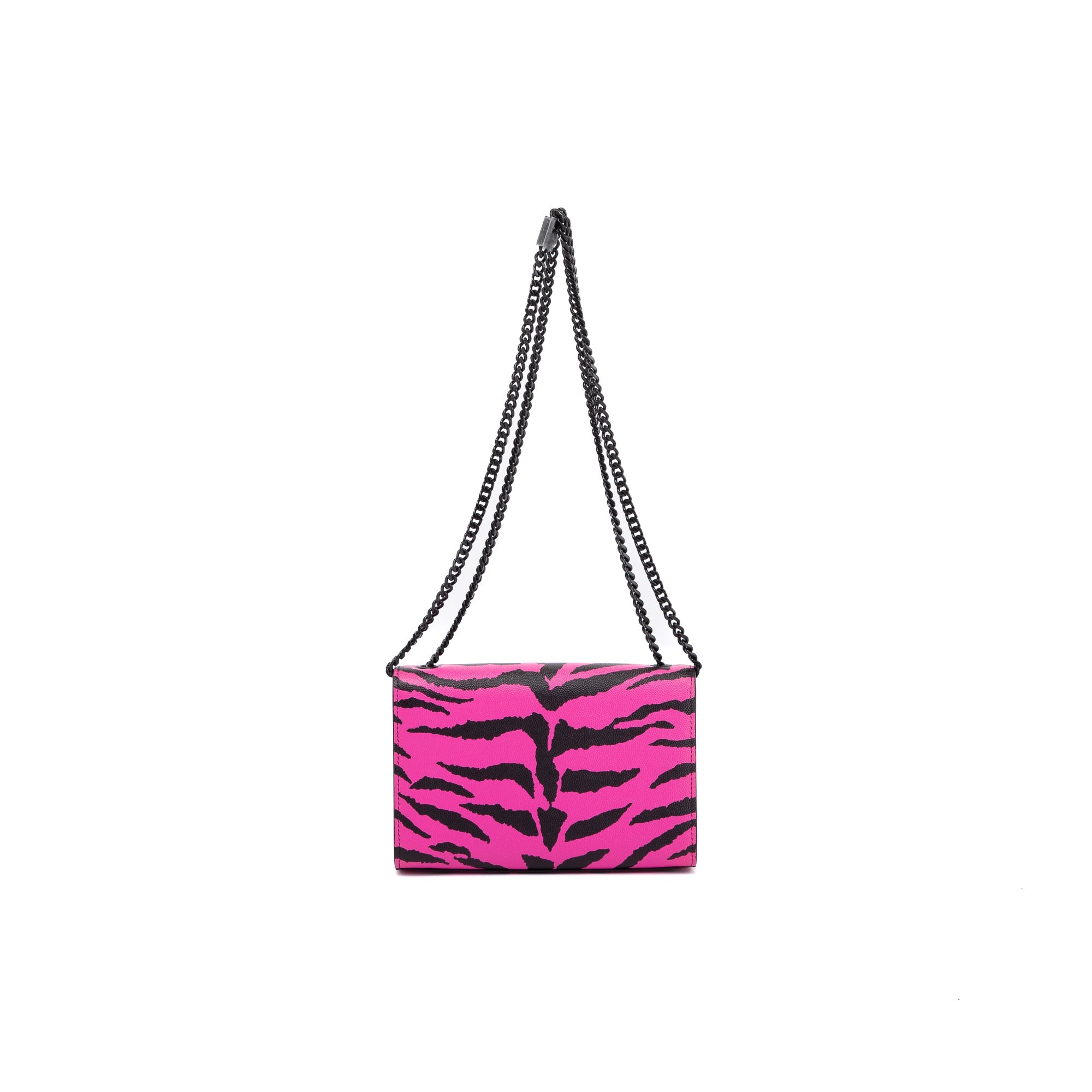 Saint Laurent Pink Zebra Print Monogram Small Kate Bag