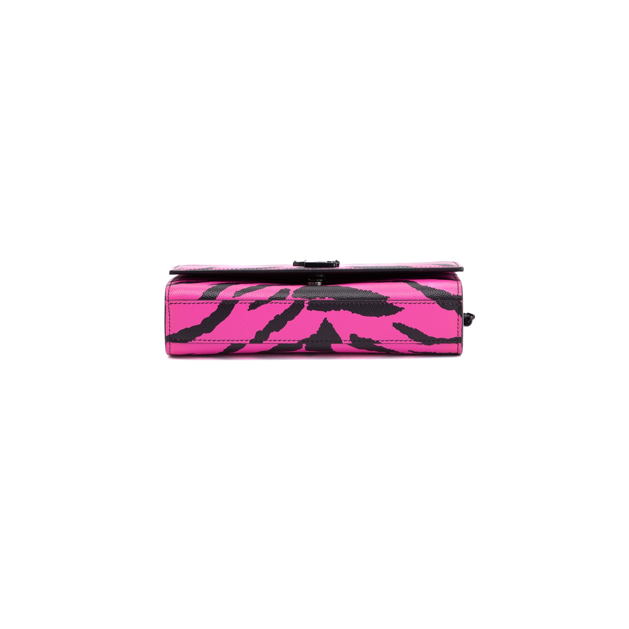 Saint Laurent Pink Zebra Print Monogram Small Kate Bag
