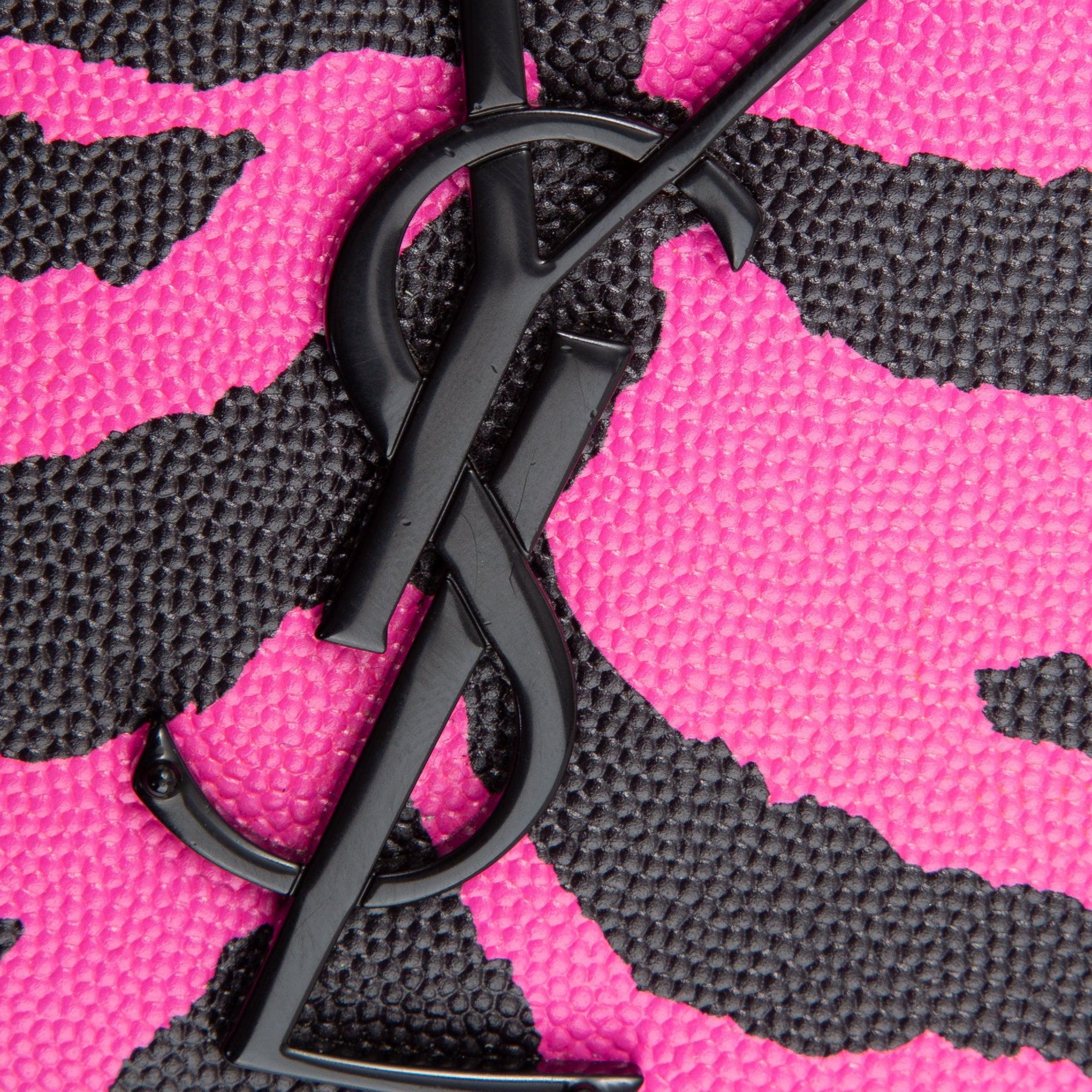 Saint Laurent Pink Zebra Print Monogram Small Kate Bag