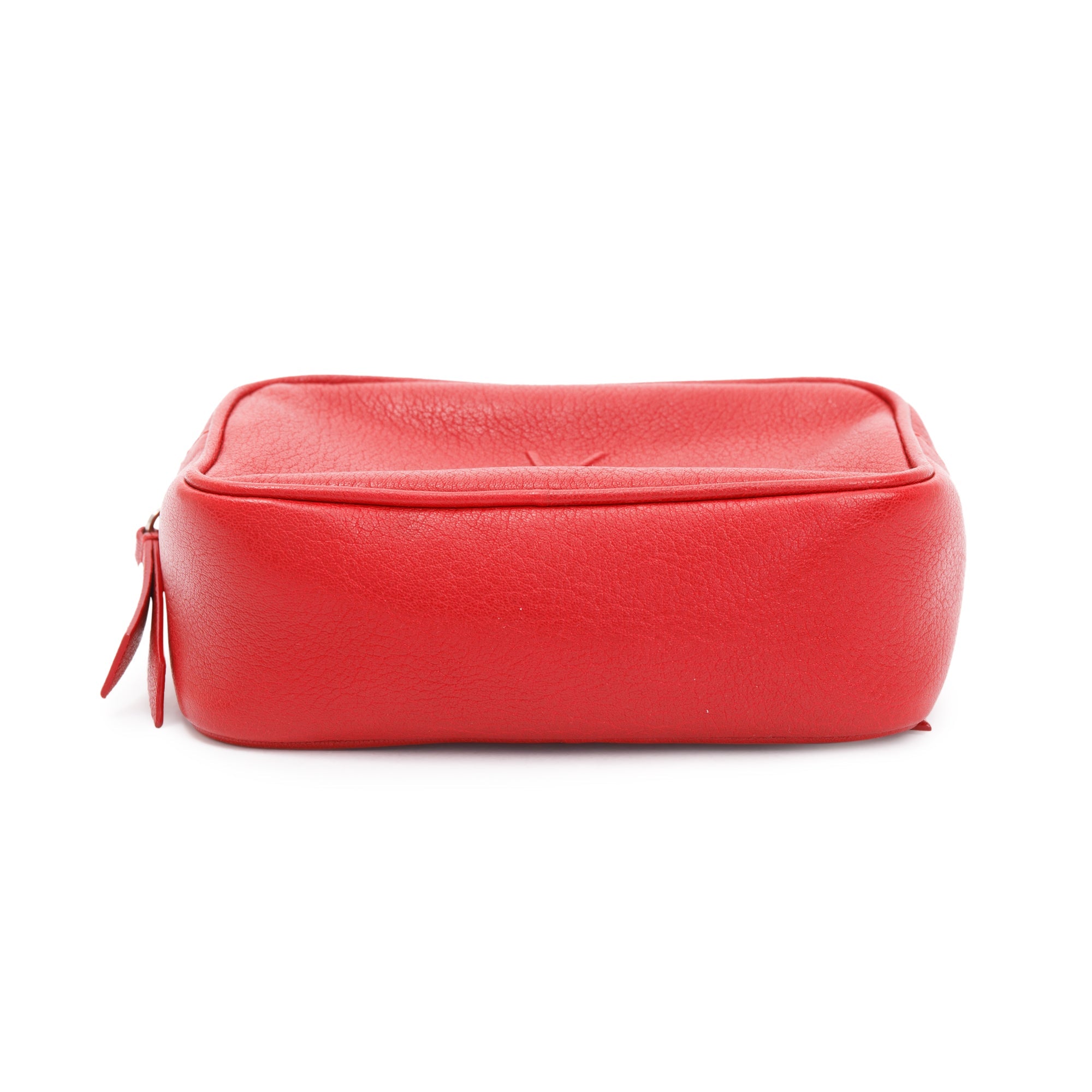 Saint Laurent Red Leather Lou Belt Bag