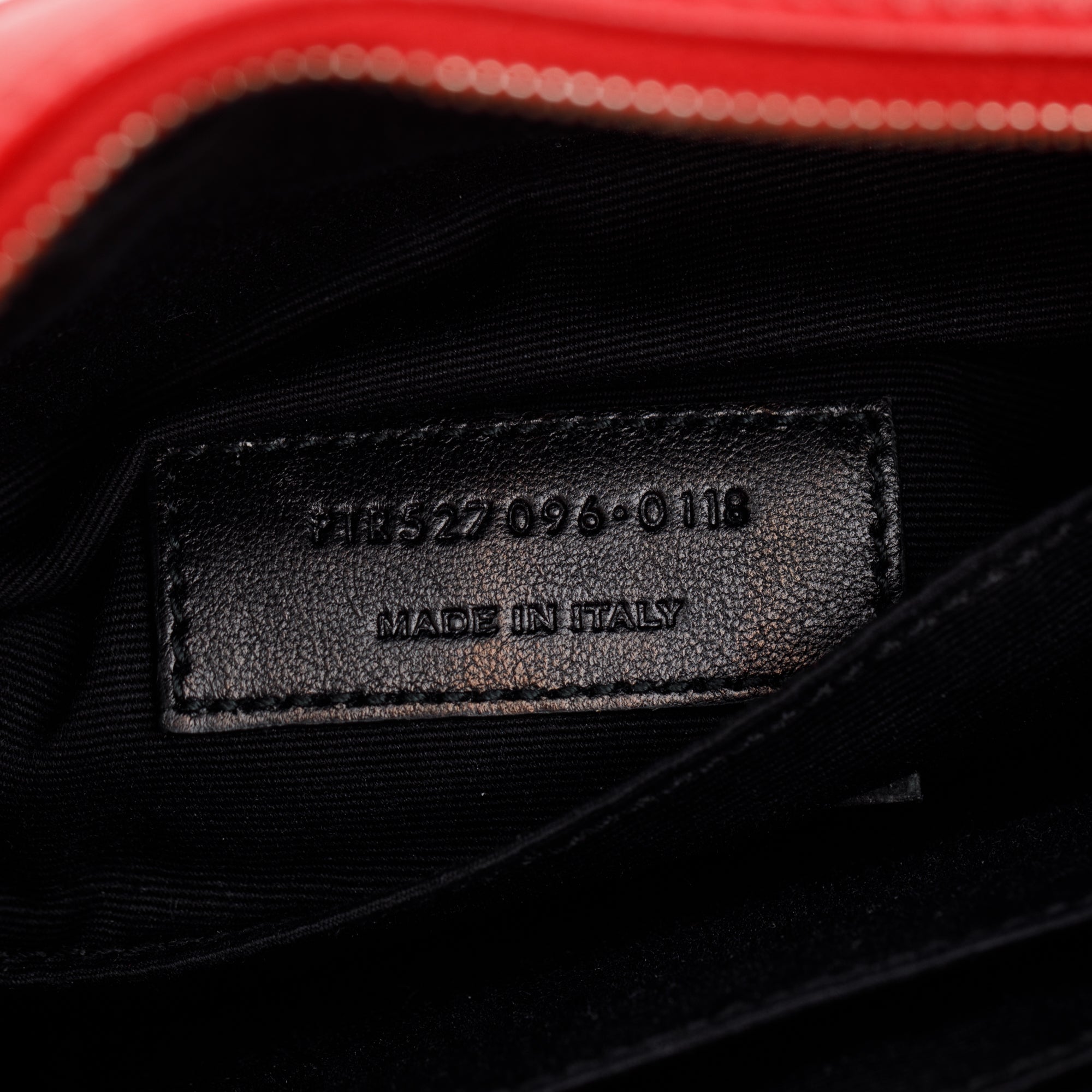 Saint Laurent Red Leather Lou Belt Bag