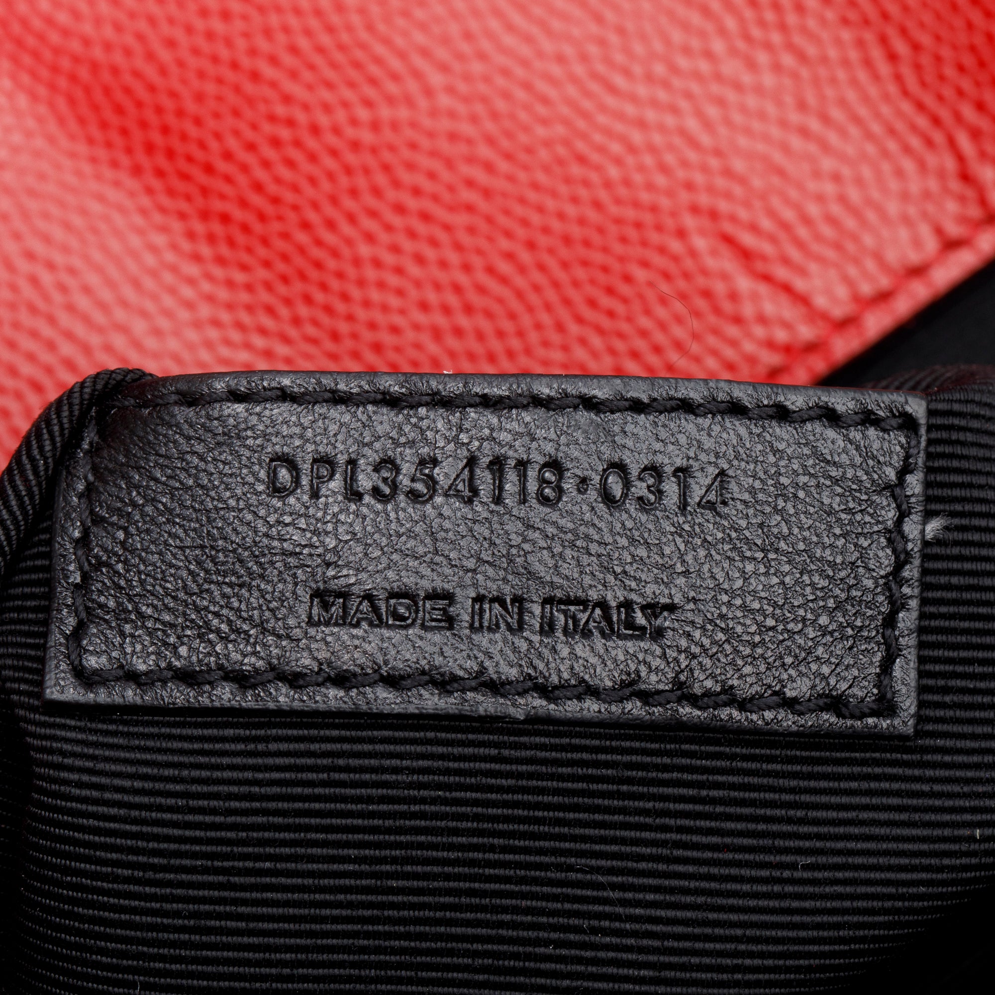 Saint Laurent Red Quilted Grain De Poudre Leather Large Envelope Chain Bag