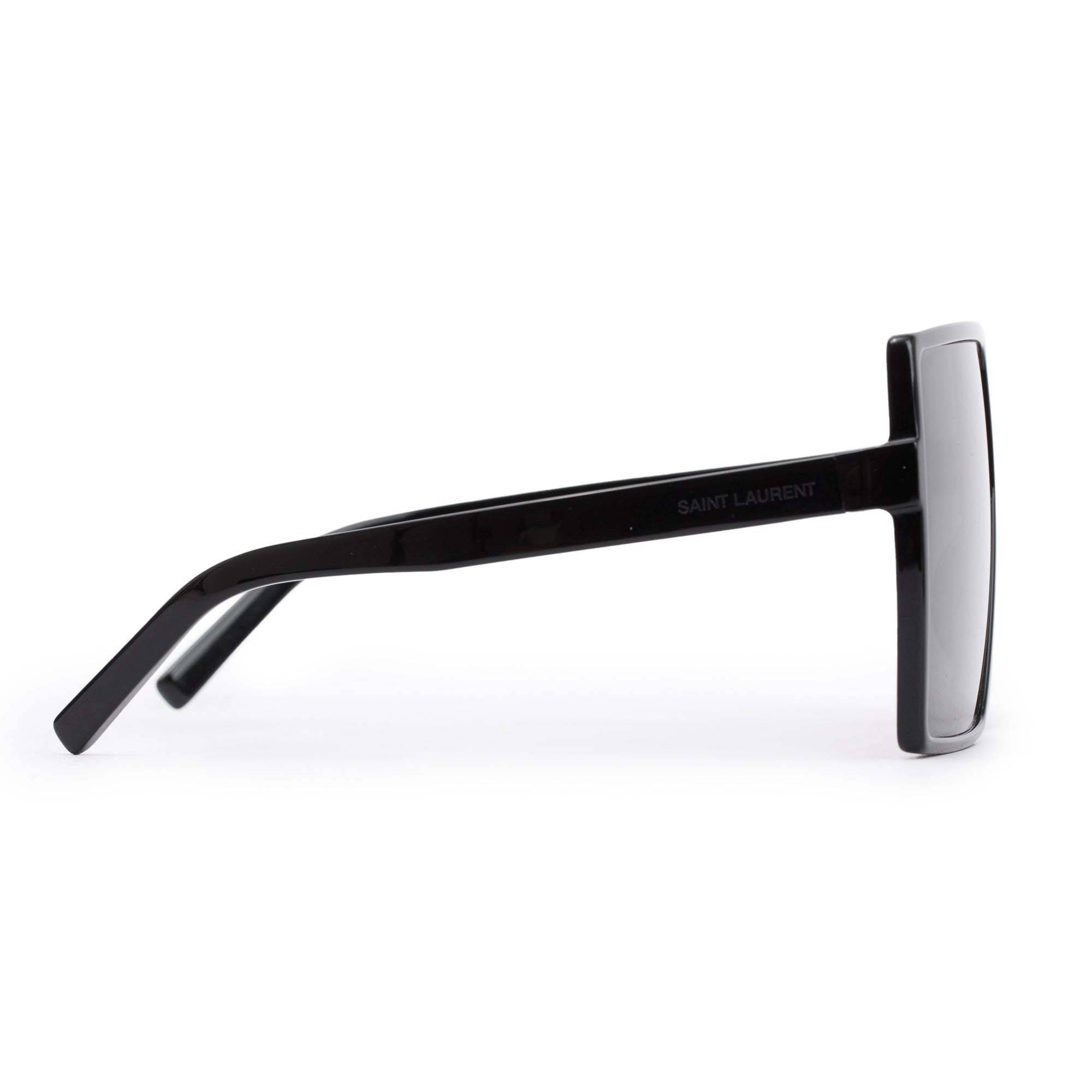 Saint Laurent SL 183 Black Acetate Betty Shield Sunglasses w/ Case