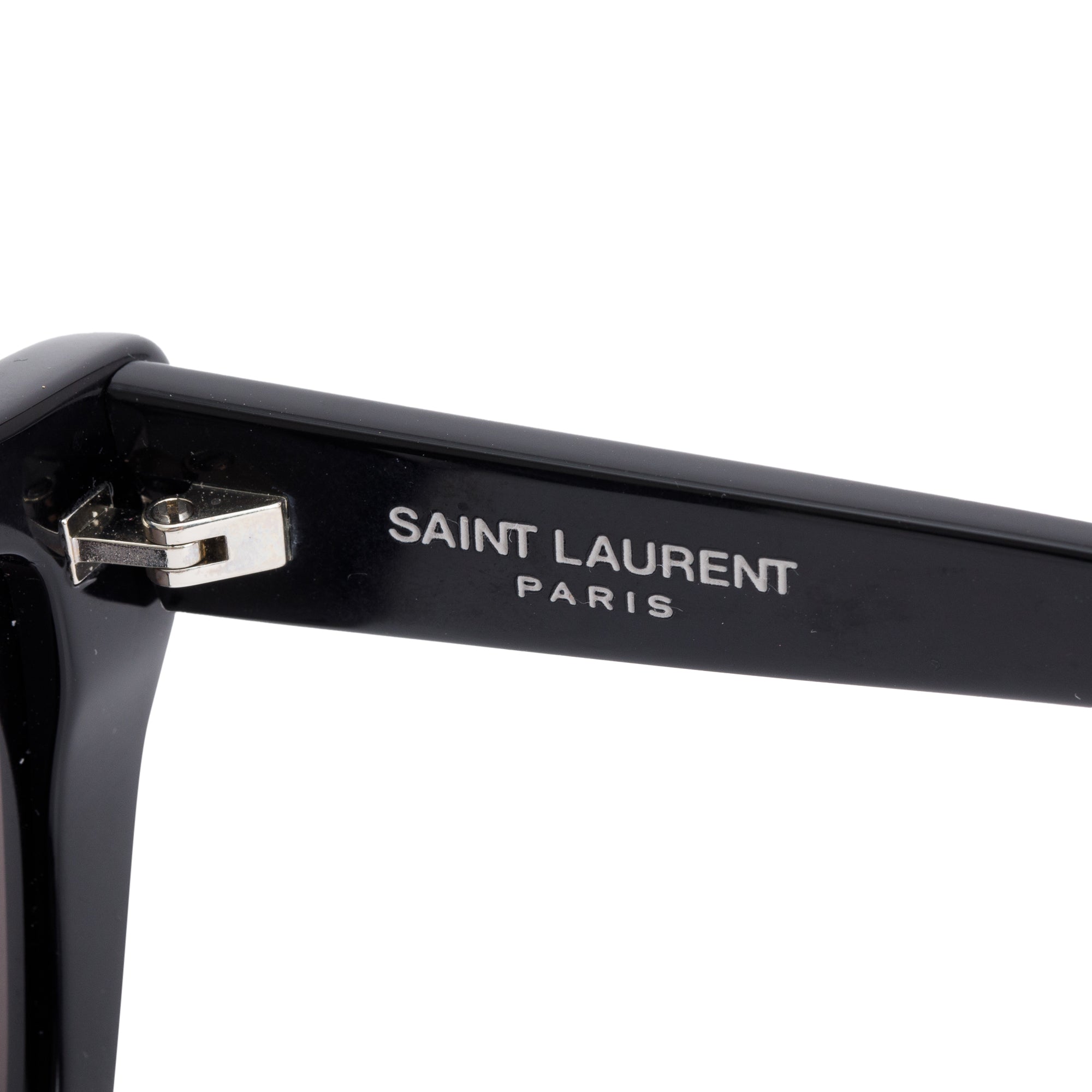 Saint Laurent SL 276 Black Acetate Mica Cat Eye Sunglasses