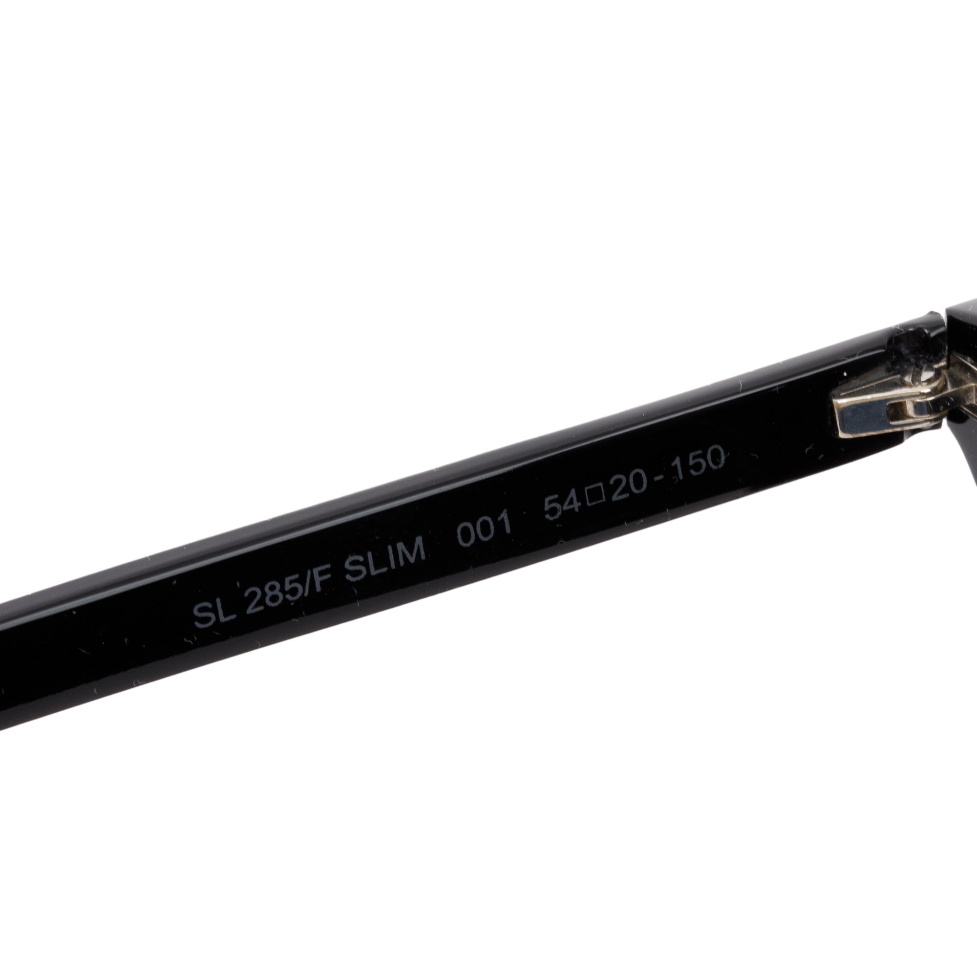 Saint Laurent SL 285/F Black Acetate Slim Sunglasses w/ Case