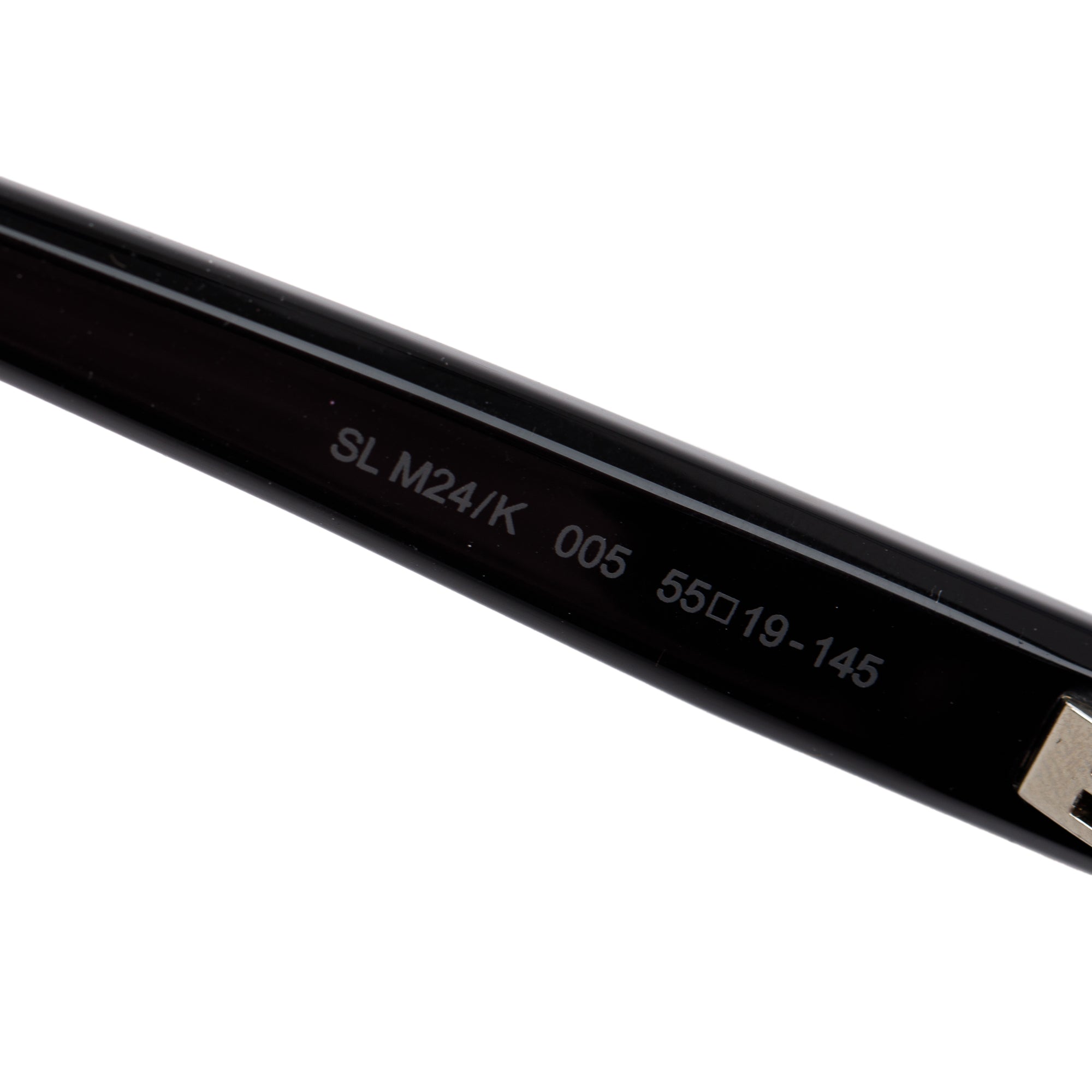 Saint Laurent SL M24/K Black Acetate Wayfarer Sunglasses w/ Case