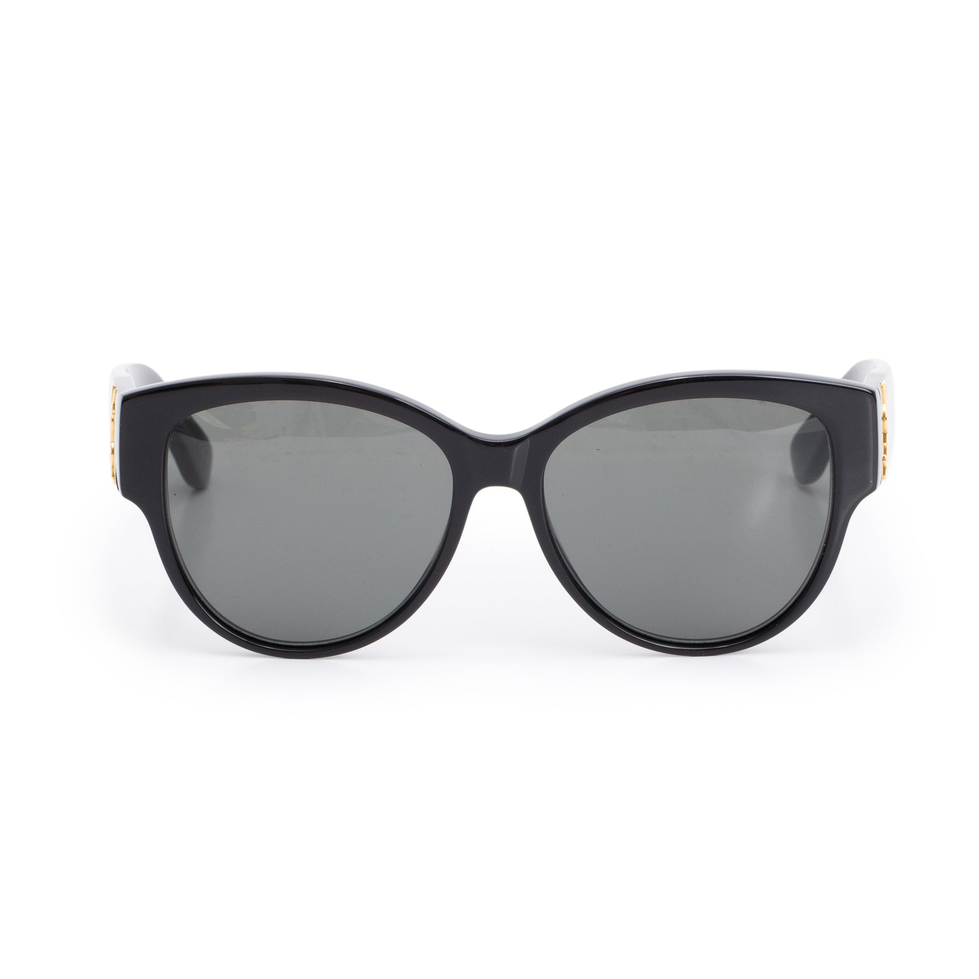 Saint Laurent SL M3 Black Acetate Monogram Logo Wayfarer Sunglasses w/ Case