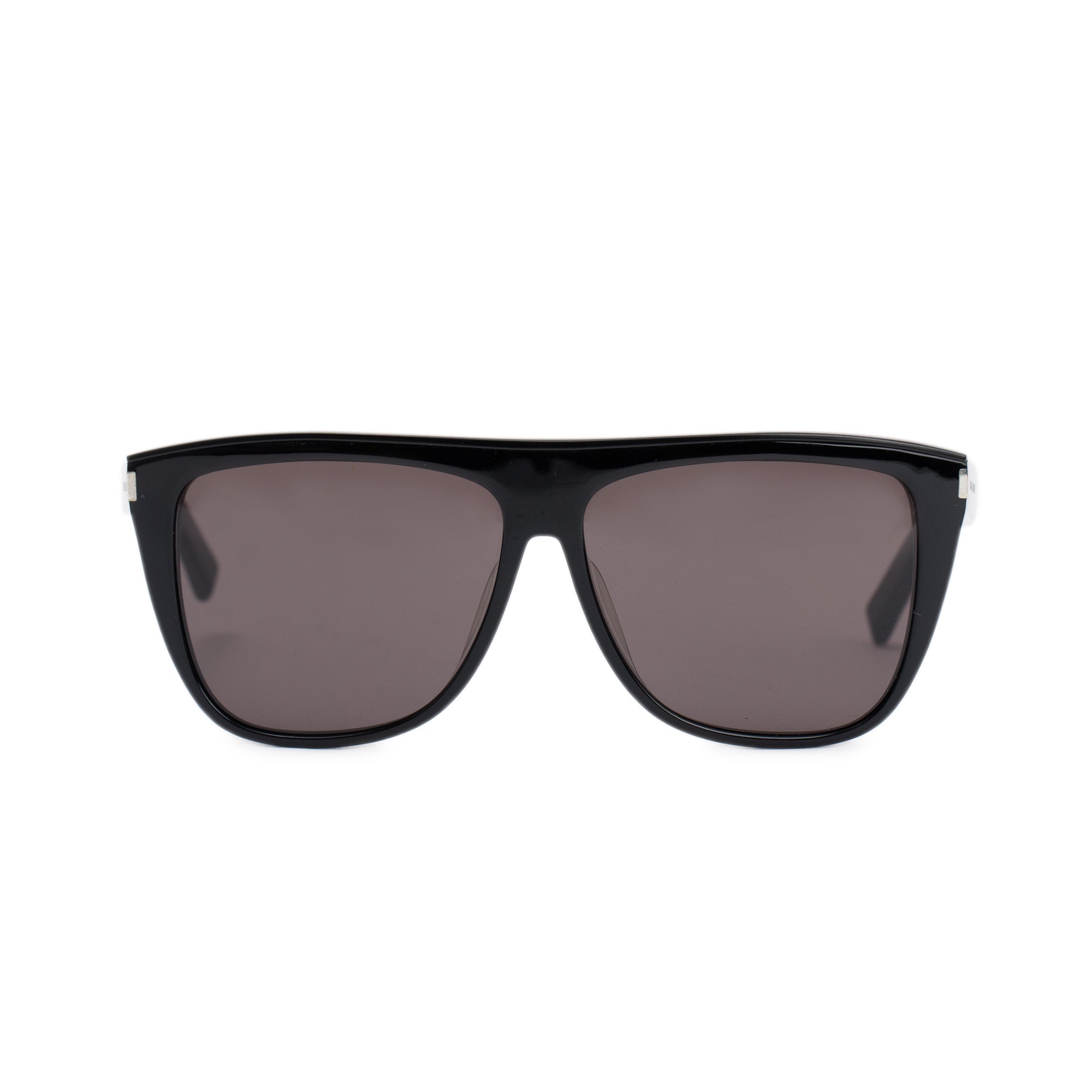 Saint Laurent SL1/F Black Acetate Sunglasses w/ Case