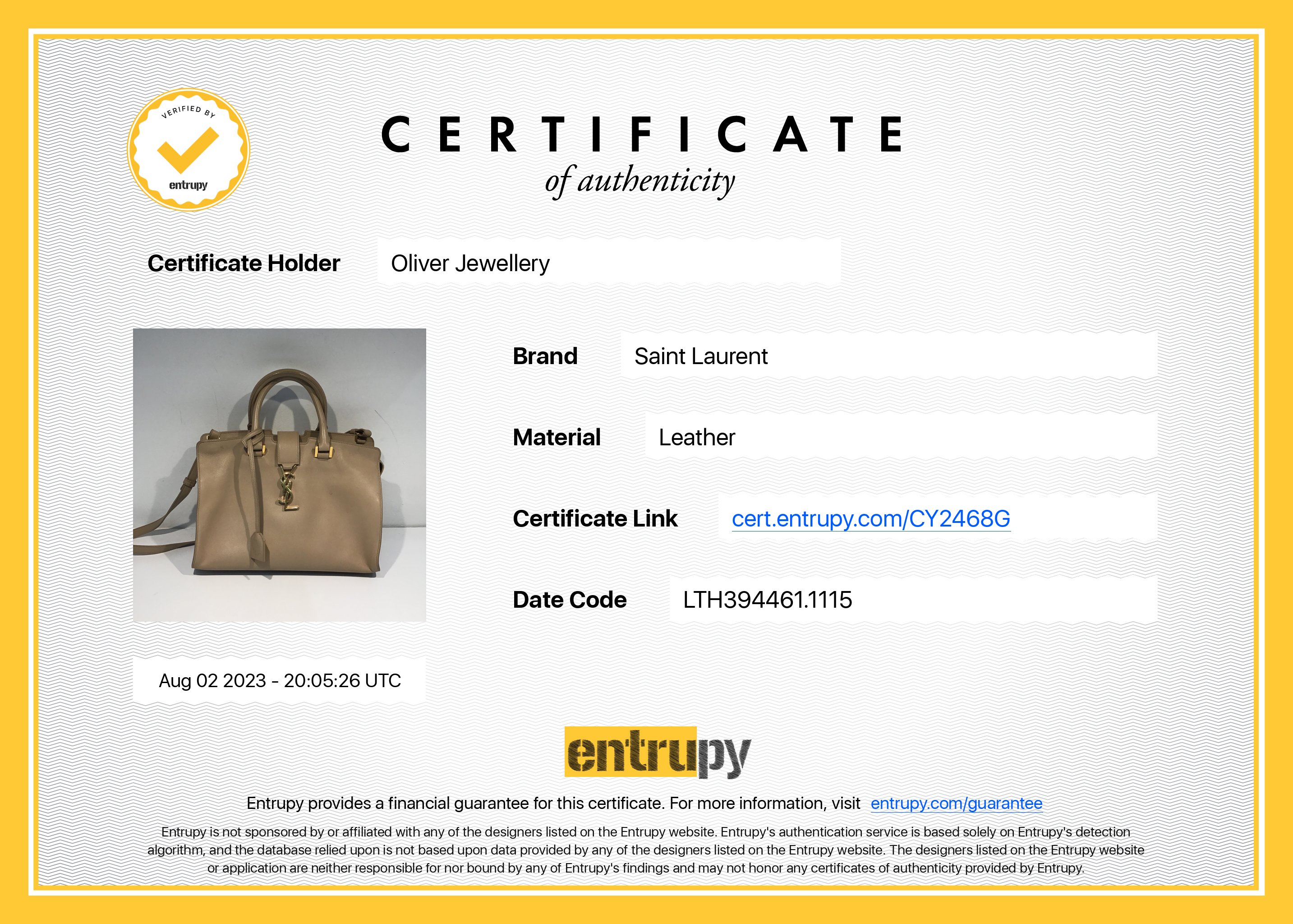 Saint Laurent Small Monogram Downtown Cabas Bag w/ Strap