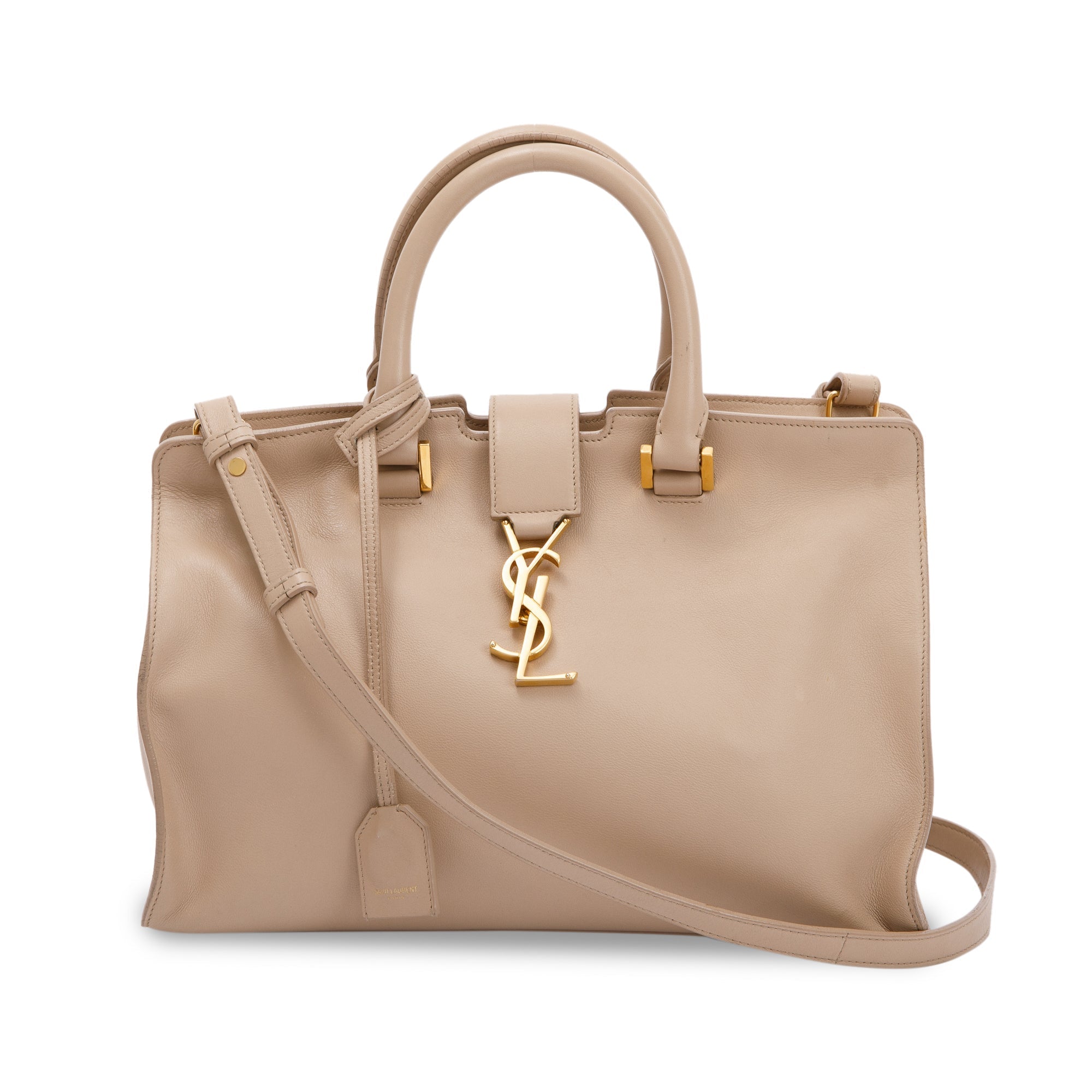 Saint Laurent Small Monogram Downtown Cabas Bag w/ Strap