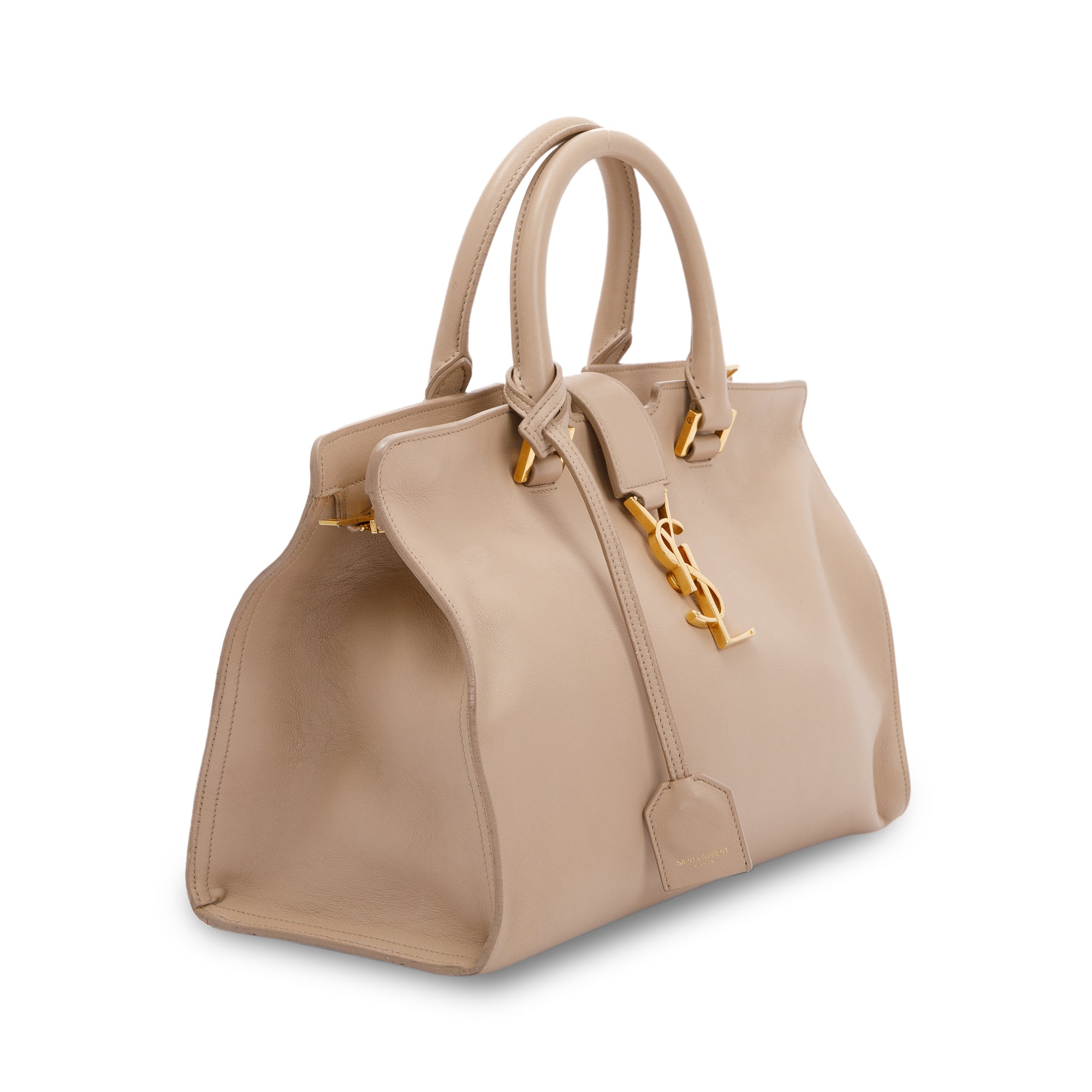 Saint Laurent Small Monogram Downtown Cabas Bag w/ Strap