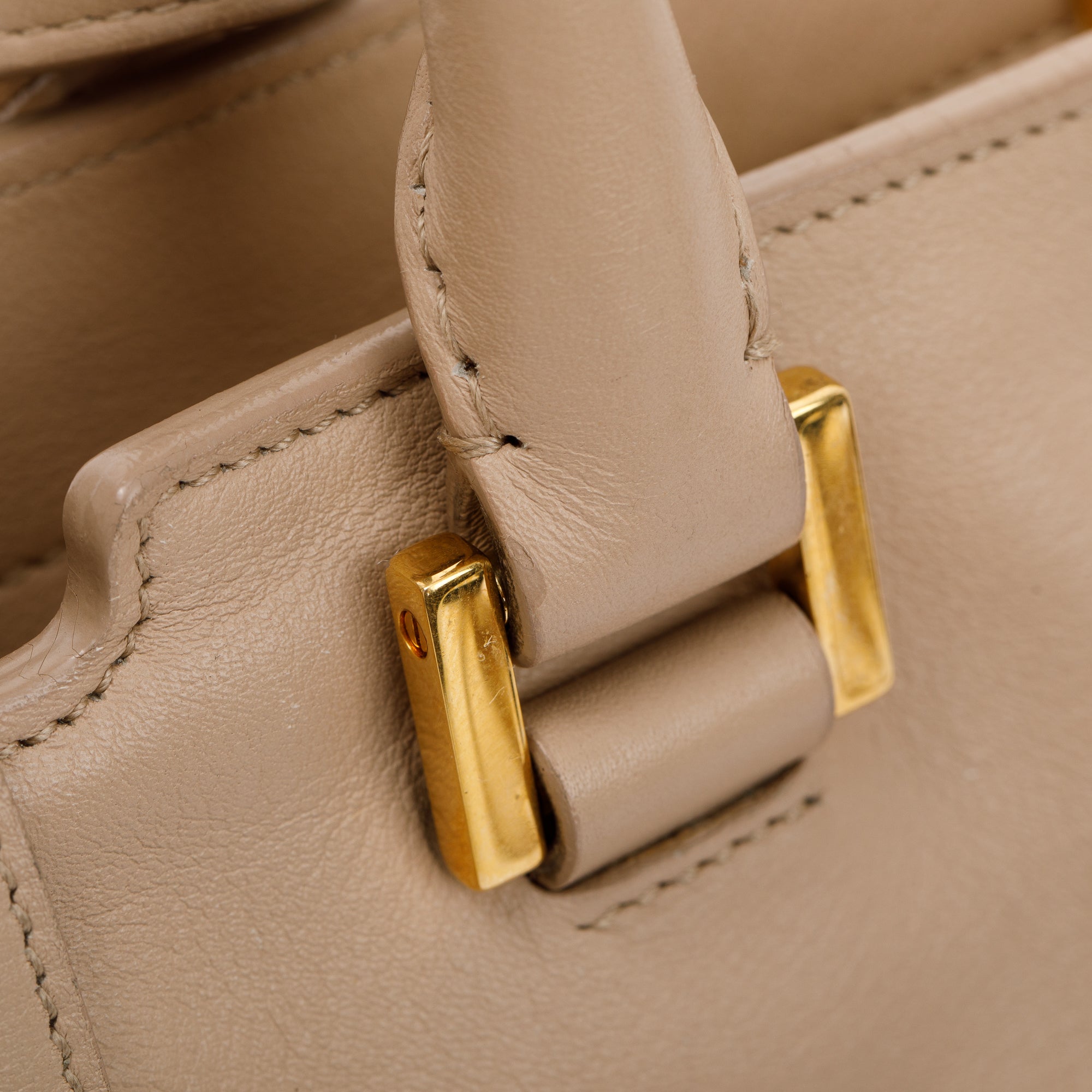 Saint Laurent Small Monogram Downtown Cabas Bag w/ Strap