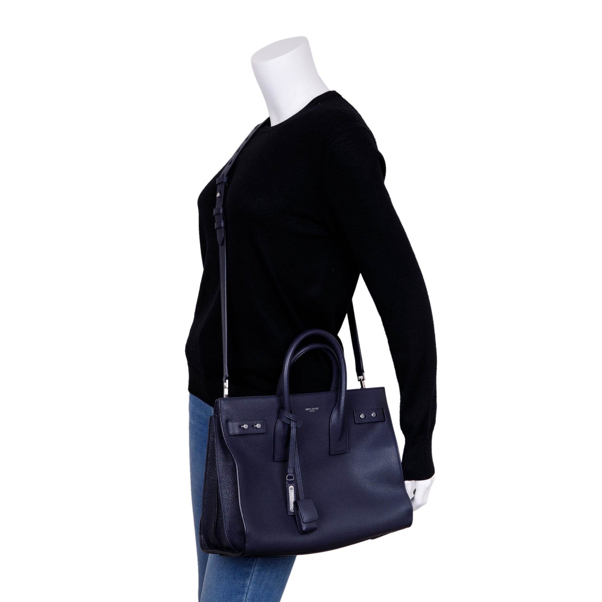 Saint Laurent Small Supple Sac De Jour w/ Pochette & Strap