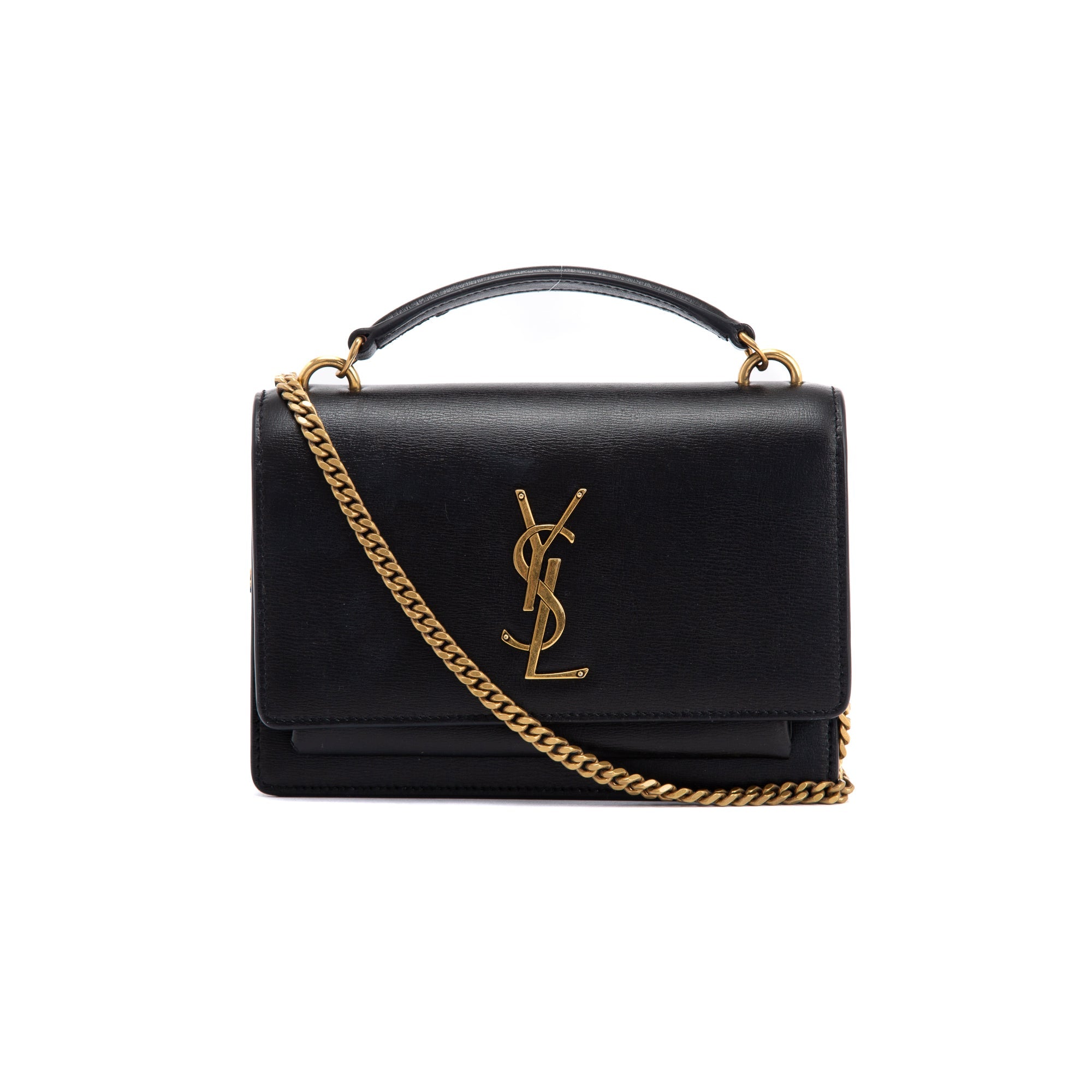 Saint Laurent Sunset Chain Wallet w/ Box & Receipt