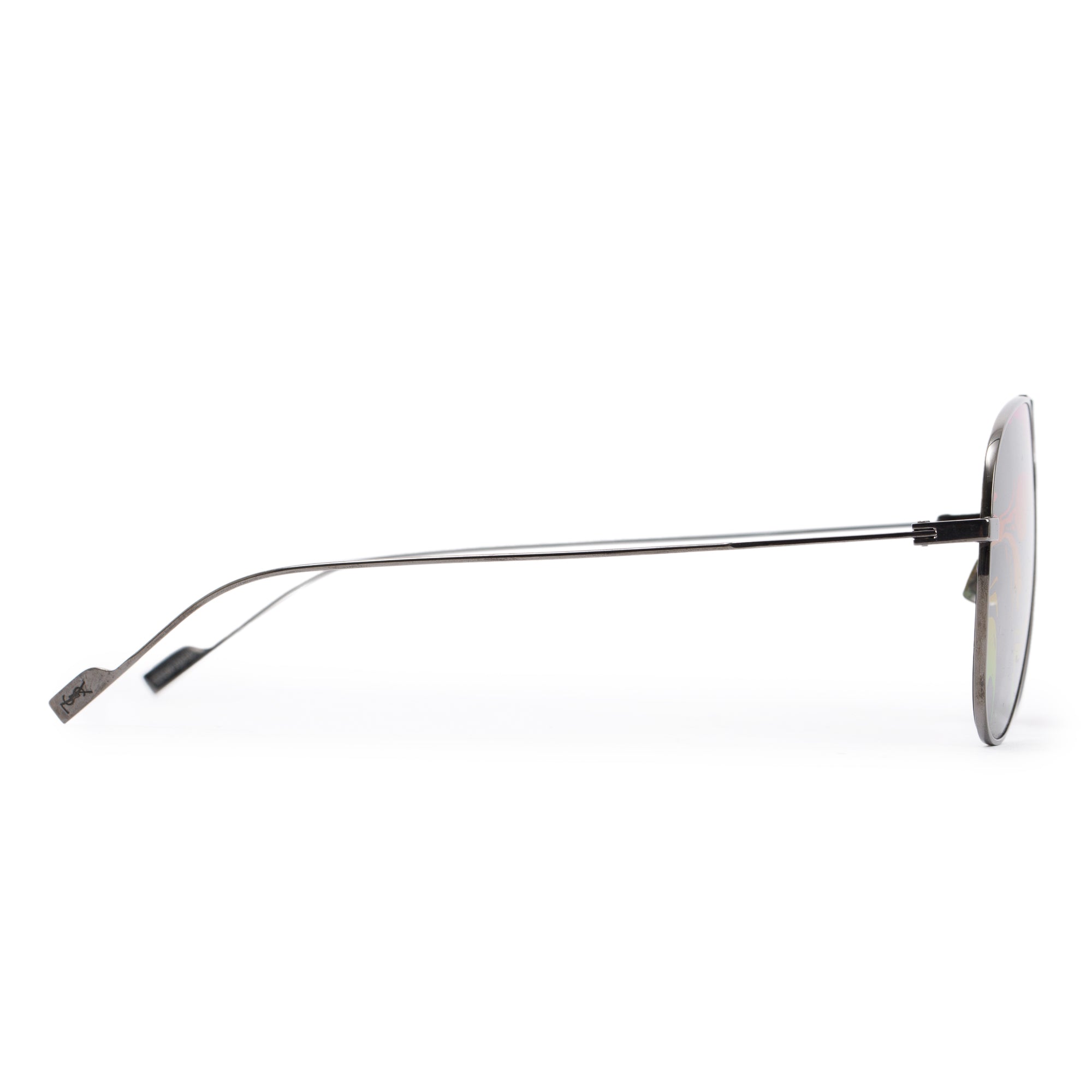 Saint Laurent Titanium SL 193T Aviator Sunglasses w/ Case