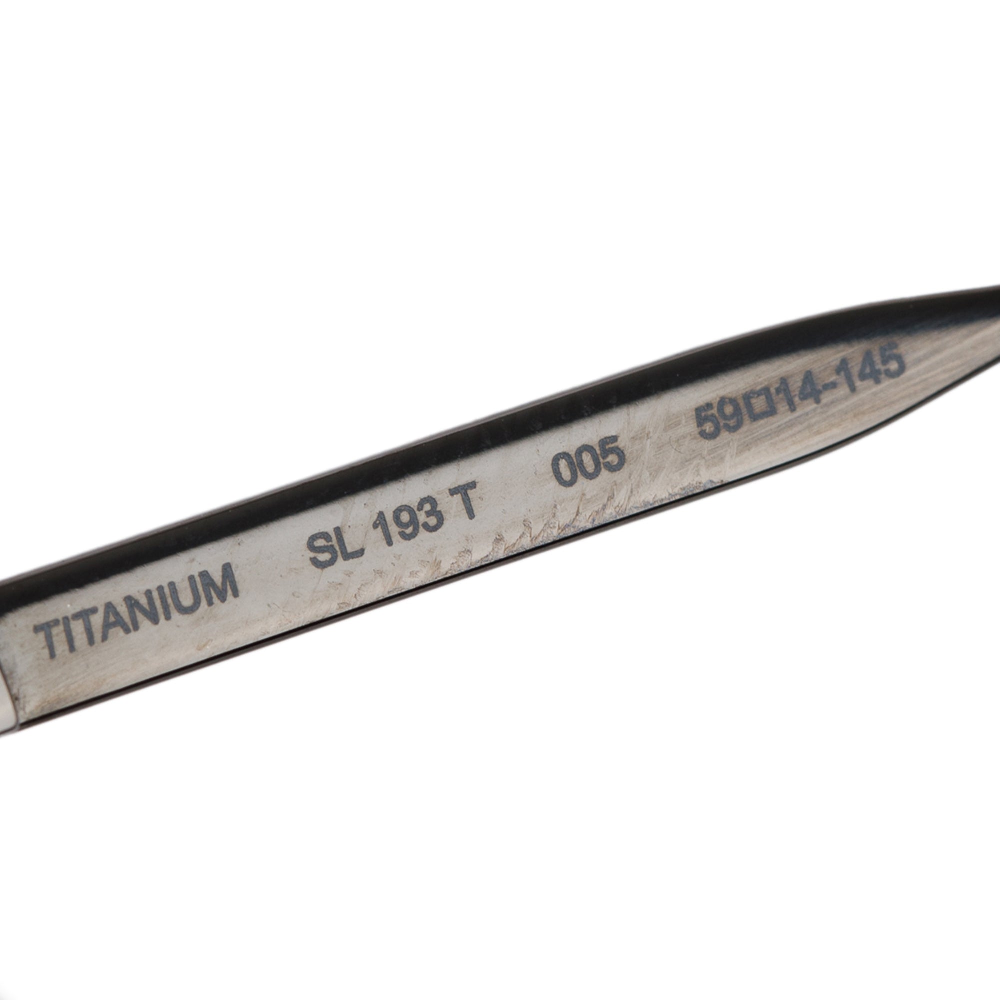 Saint Laurent Titanium SL 193T Aviator Sunglasses w/ Case