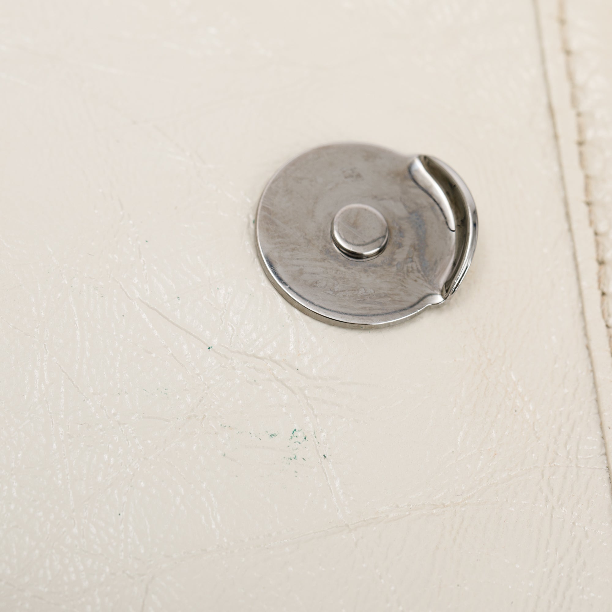 Saint Laurent White Crinkled Calfskin Leather Medium Niki Shoulder Bag