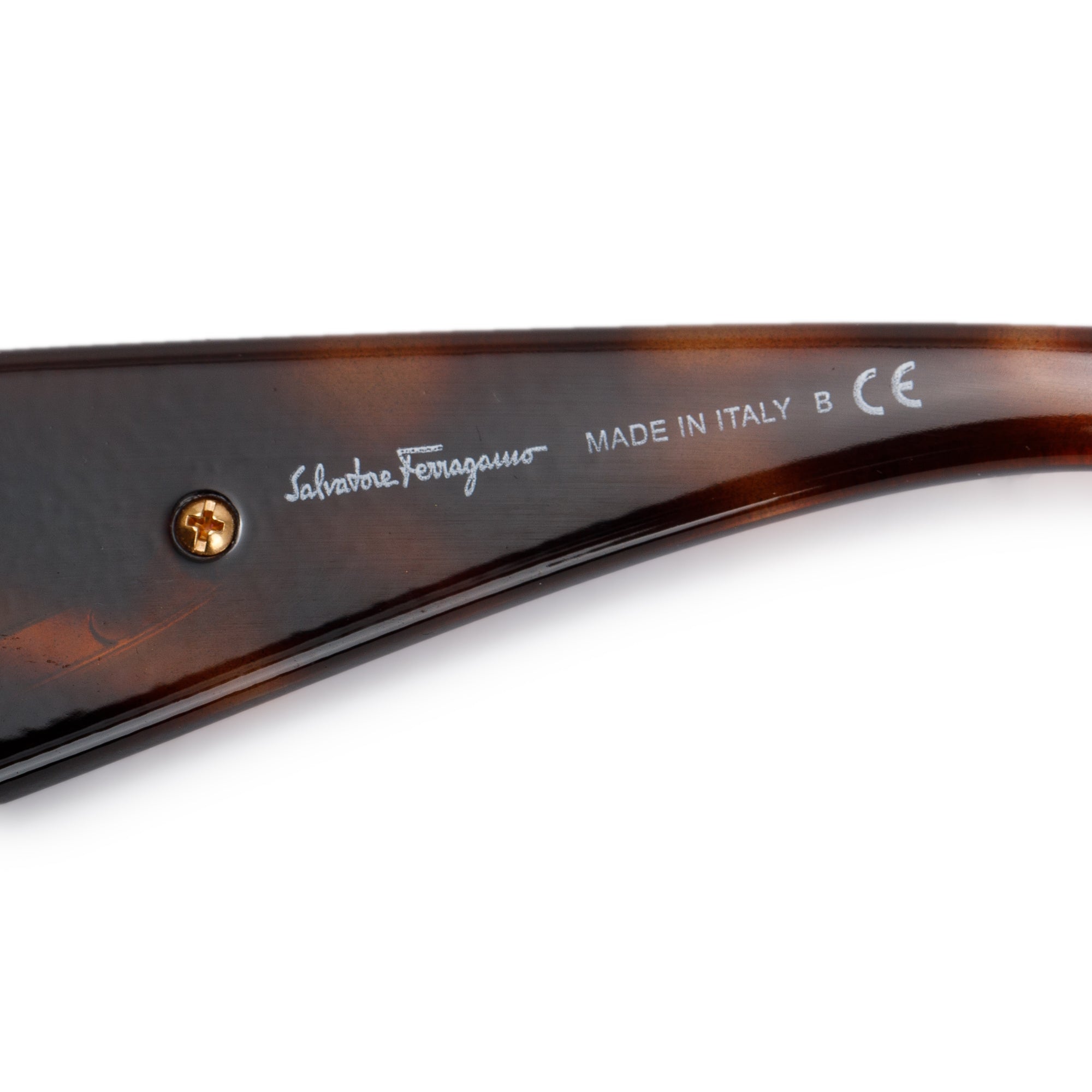 Salvatore Ferragamo 2177 Tortoise Acetate Tinted Sunglasses w/ Case