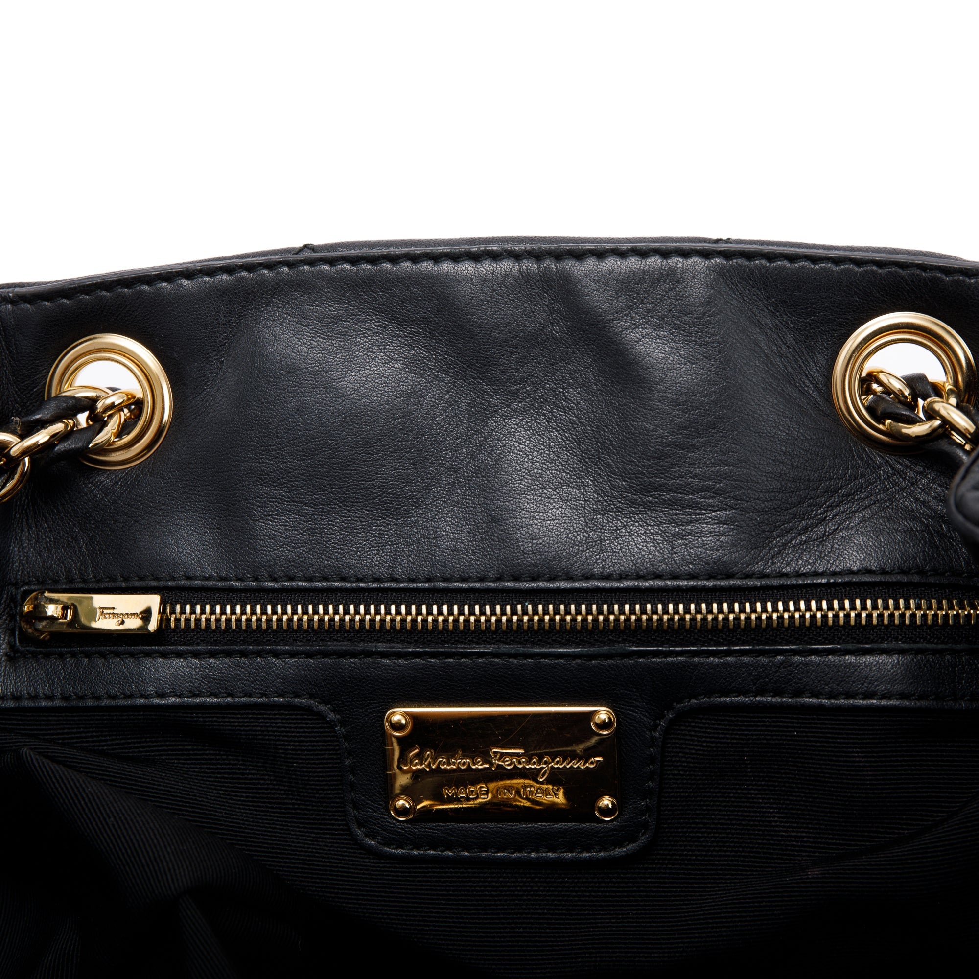 Salvatore Ferragamo Genny Quilted Bucket Bag