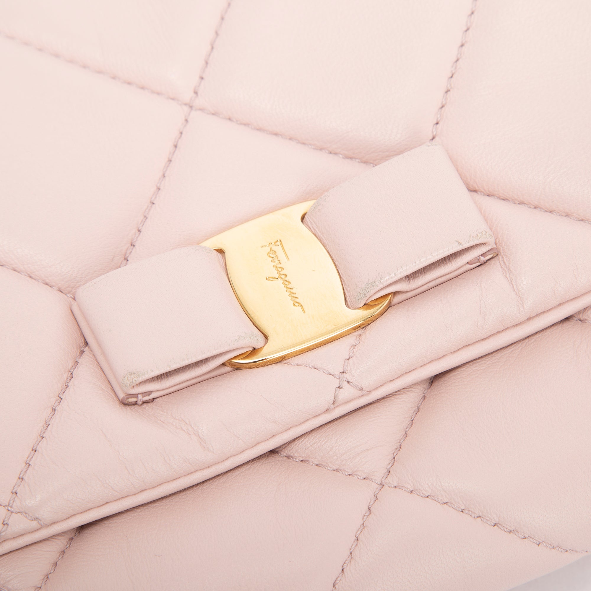 Salvatore Ferragamo Miss Vara Soft Quilted Bow Mini Bag