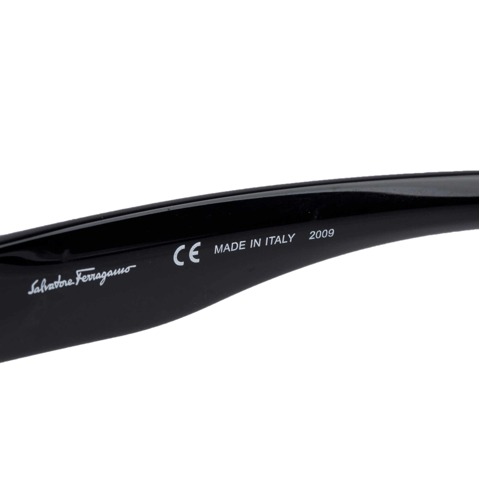 Salvatore Ferragamo SF1010S Black Acetate Vera Bow Sunglasses w/ Case