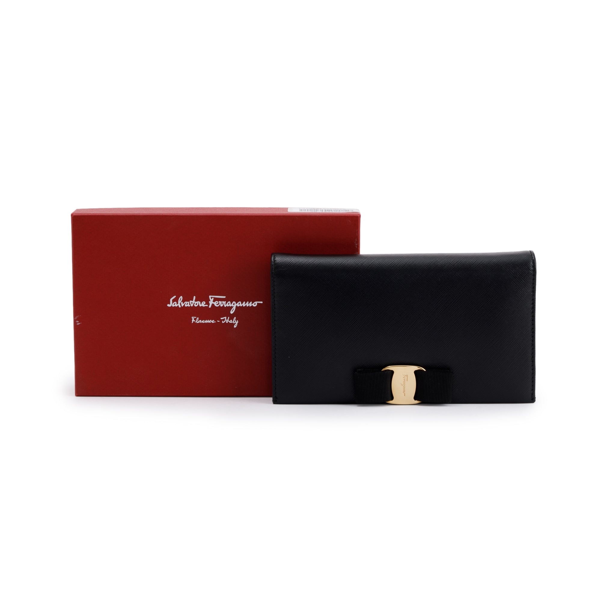 Salvatore Ferragamo Vara Bow Wallet on Chain w/ Box