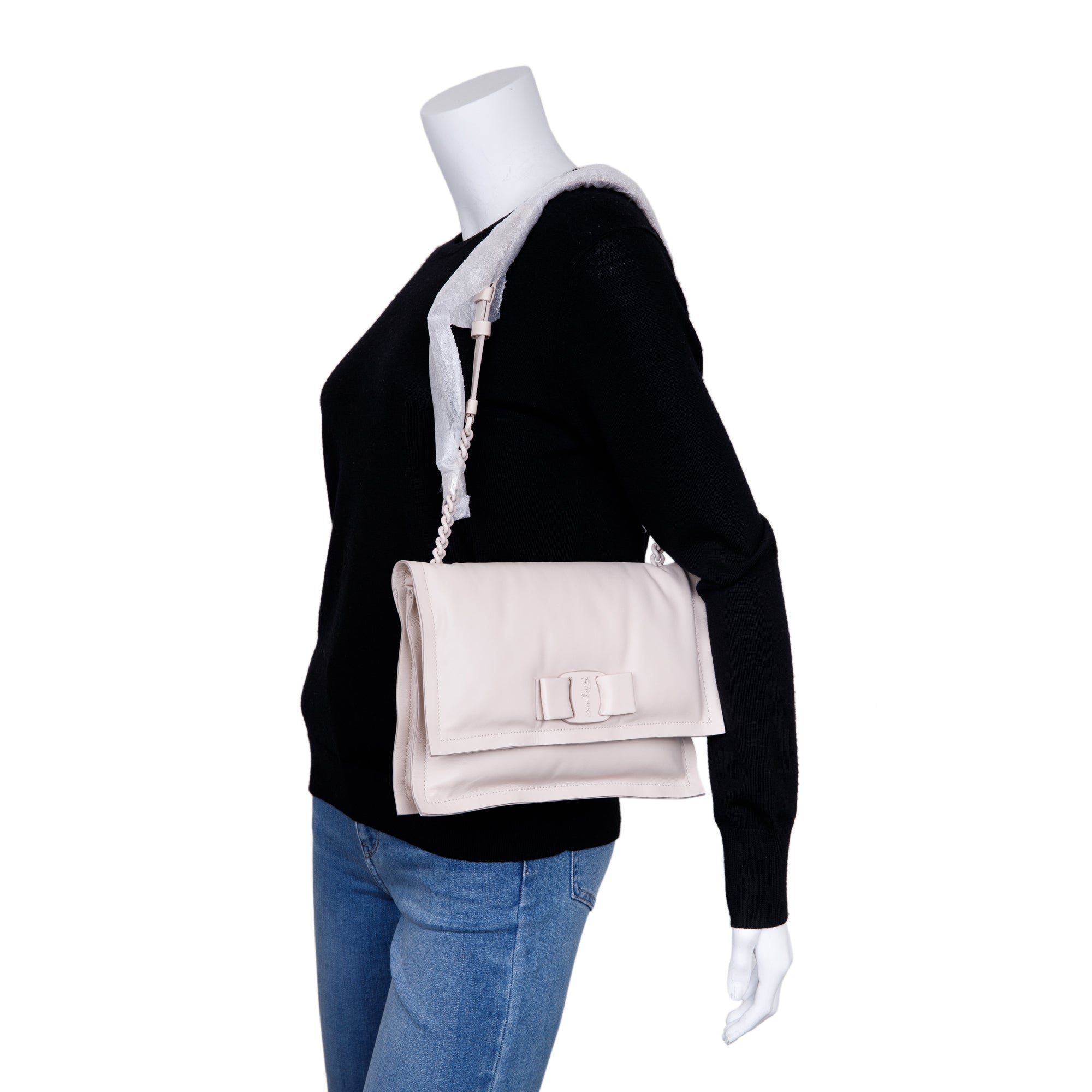 Salvatore Ferragamo Viva Bow Shoulder Bag w/ Box