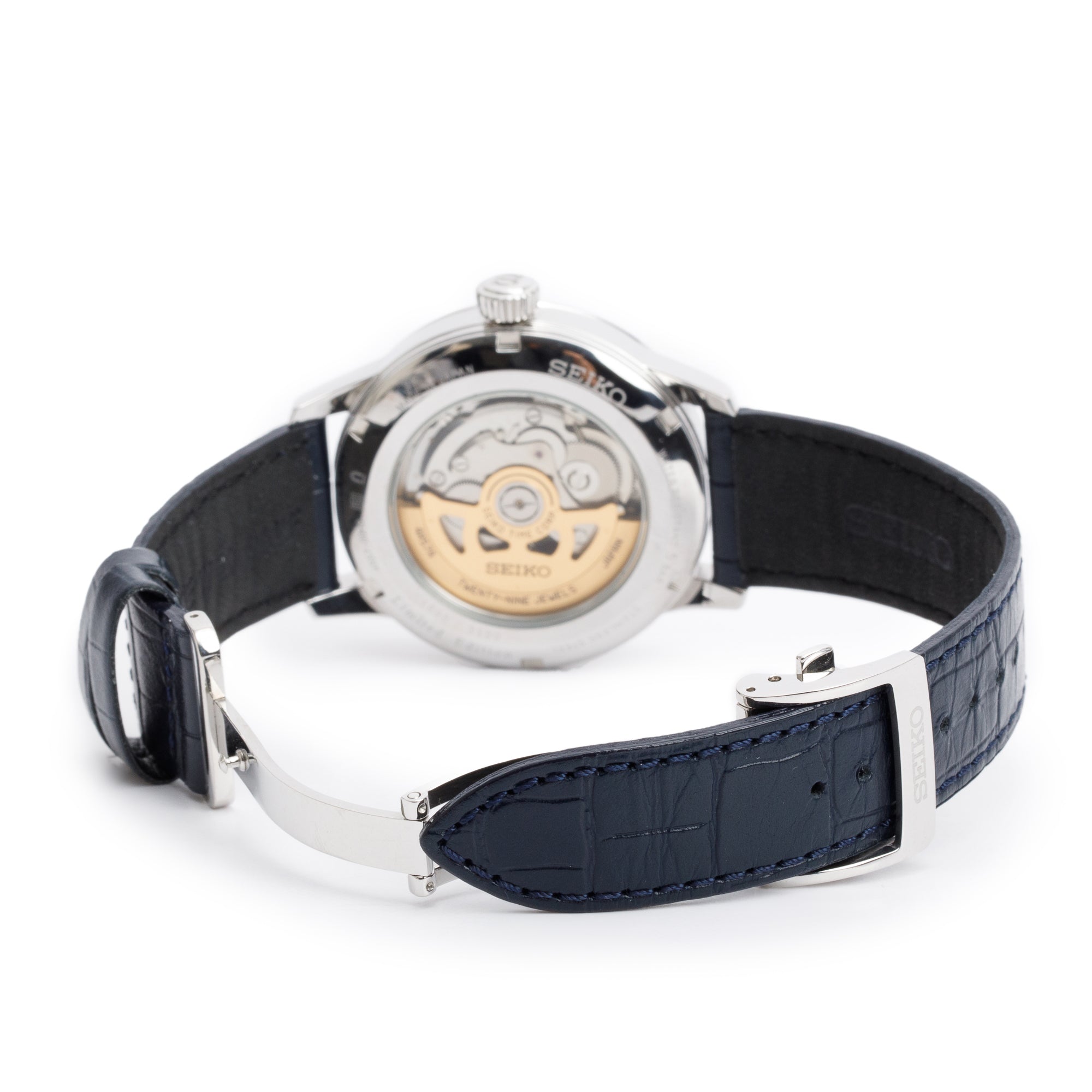 Seiko Limited Edition Stainless Steel Presage Starlight 40 MM Automatic Watch Blue Dial w/ Papers