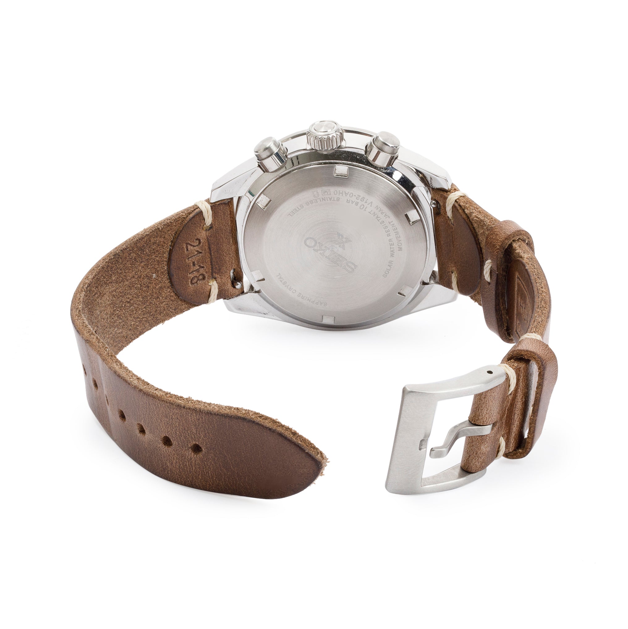 Seiko Stainless Steel Prospex Speedtimer 41.4 MM Solar Chronograph Watch w/ Box, Papers & Extra Strap