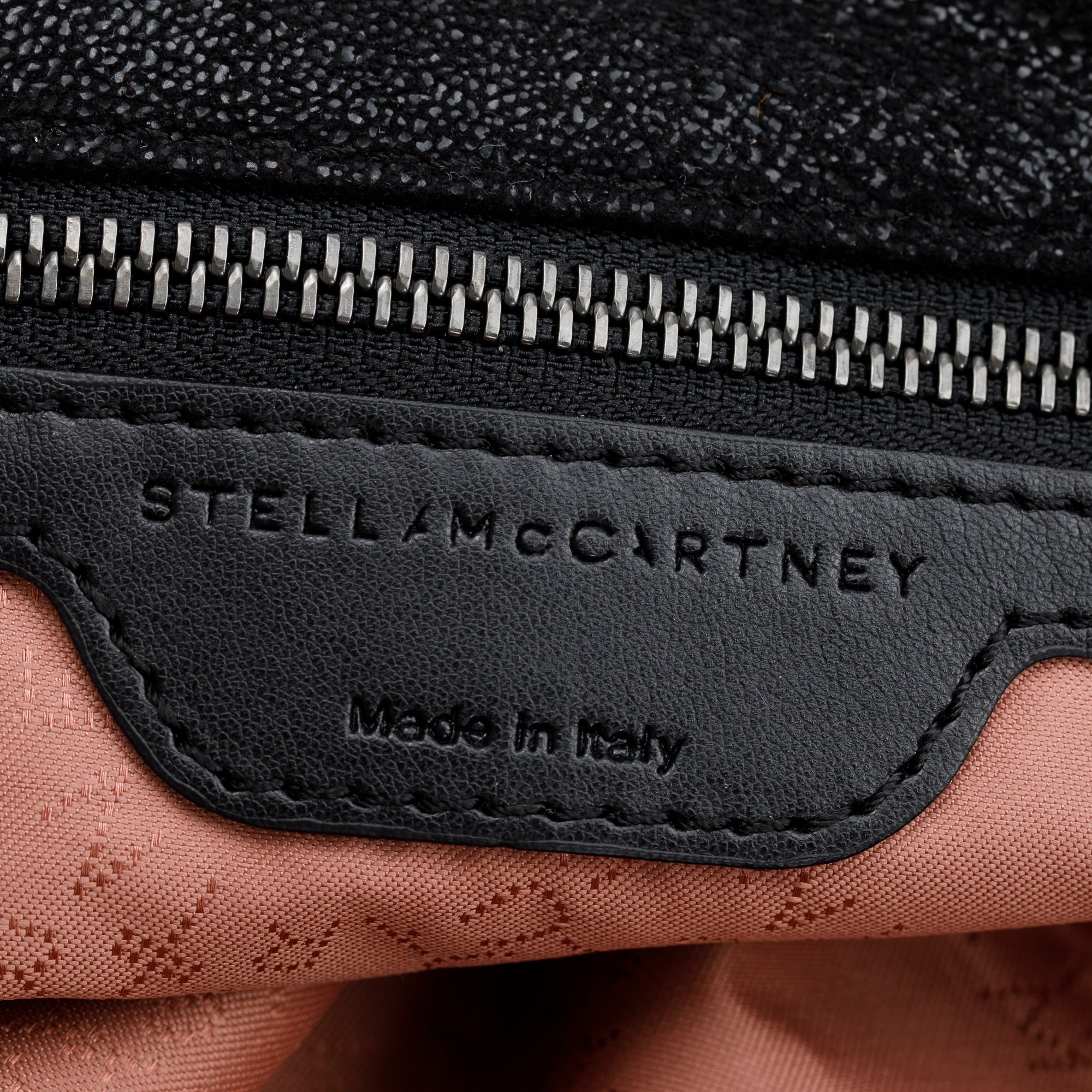 Stella McCartney Black Shaggy Deerskin Falabella Fold-Over Tote