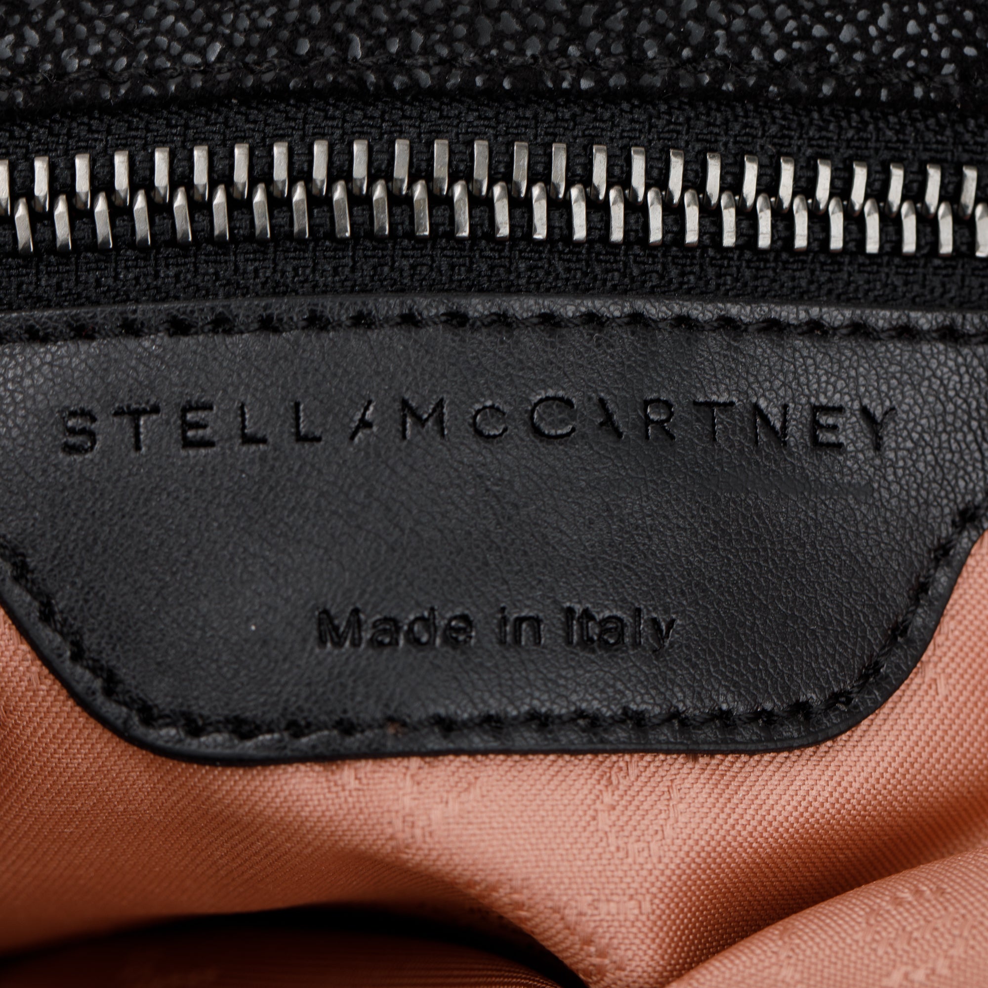 Stella McCartney Black Shaggy Deerskin Falabella Fold-Over Tote