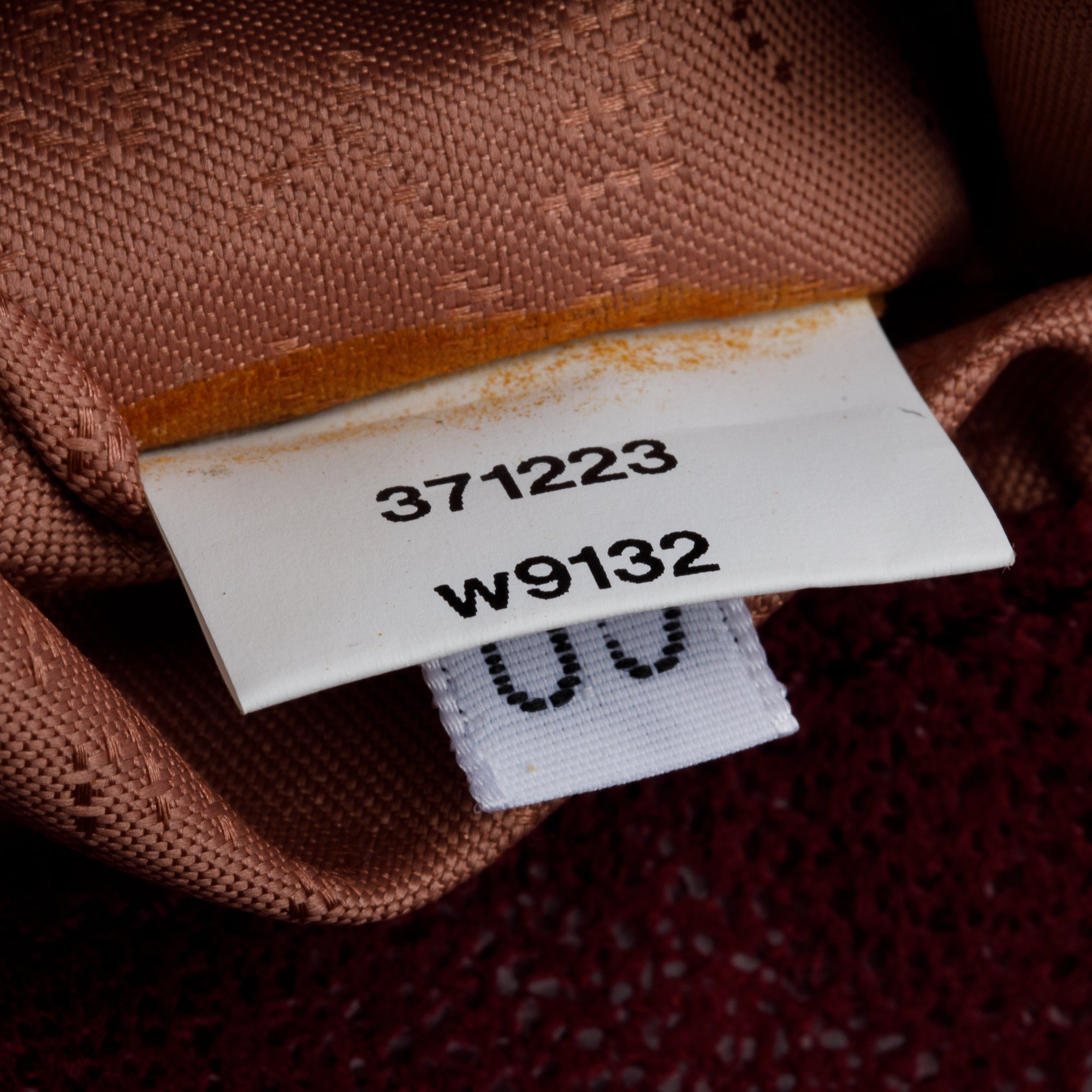 Stella McCartney Burgundy Shaggy Deer Mini Falabella Tote Bag