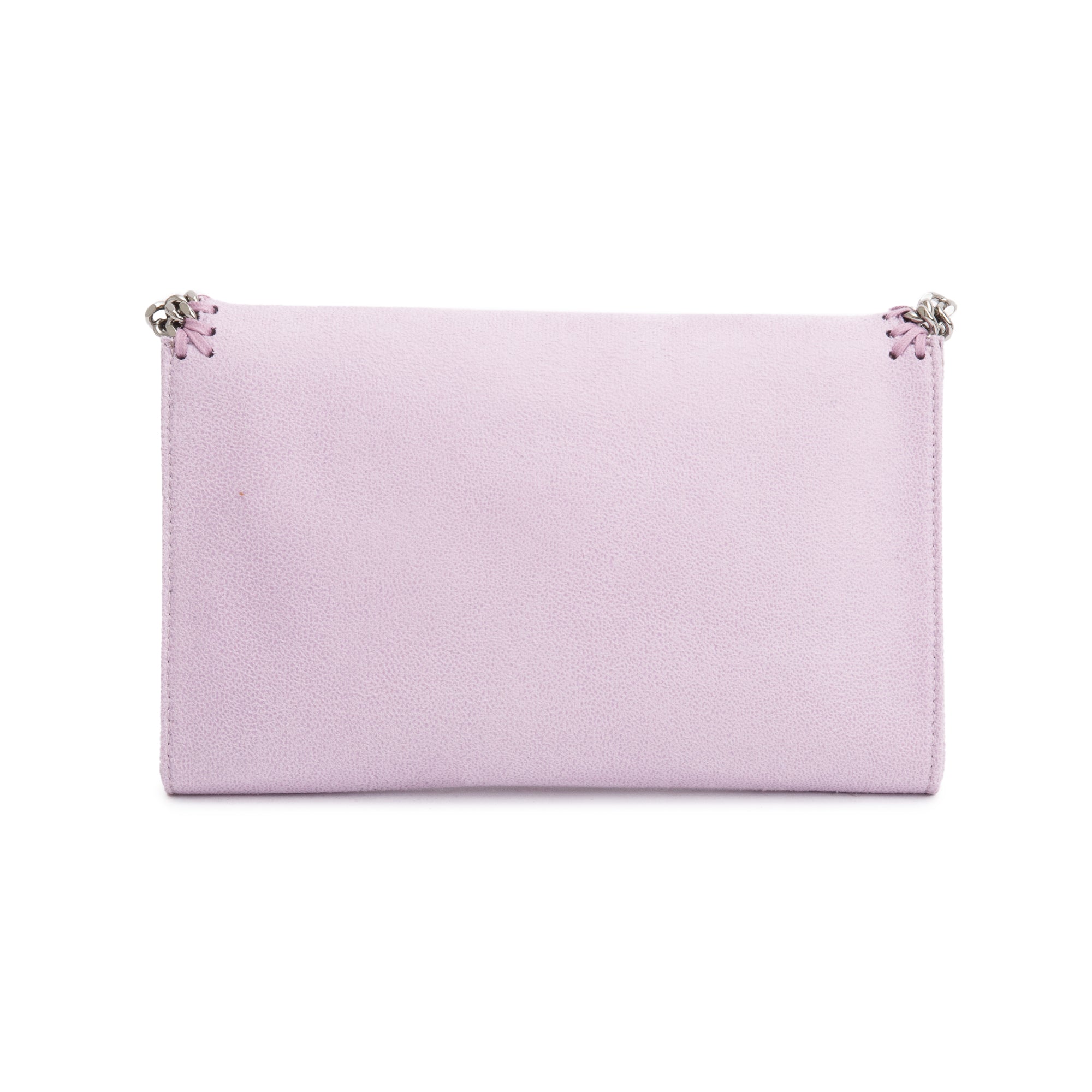 Stella McCartney Purple Matte Shaggy Deerskin Vegan Wallet Crossbody