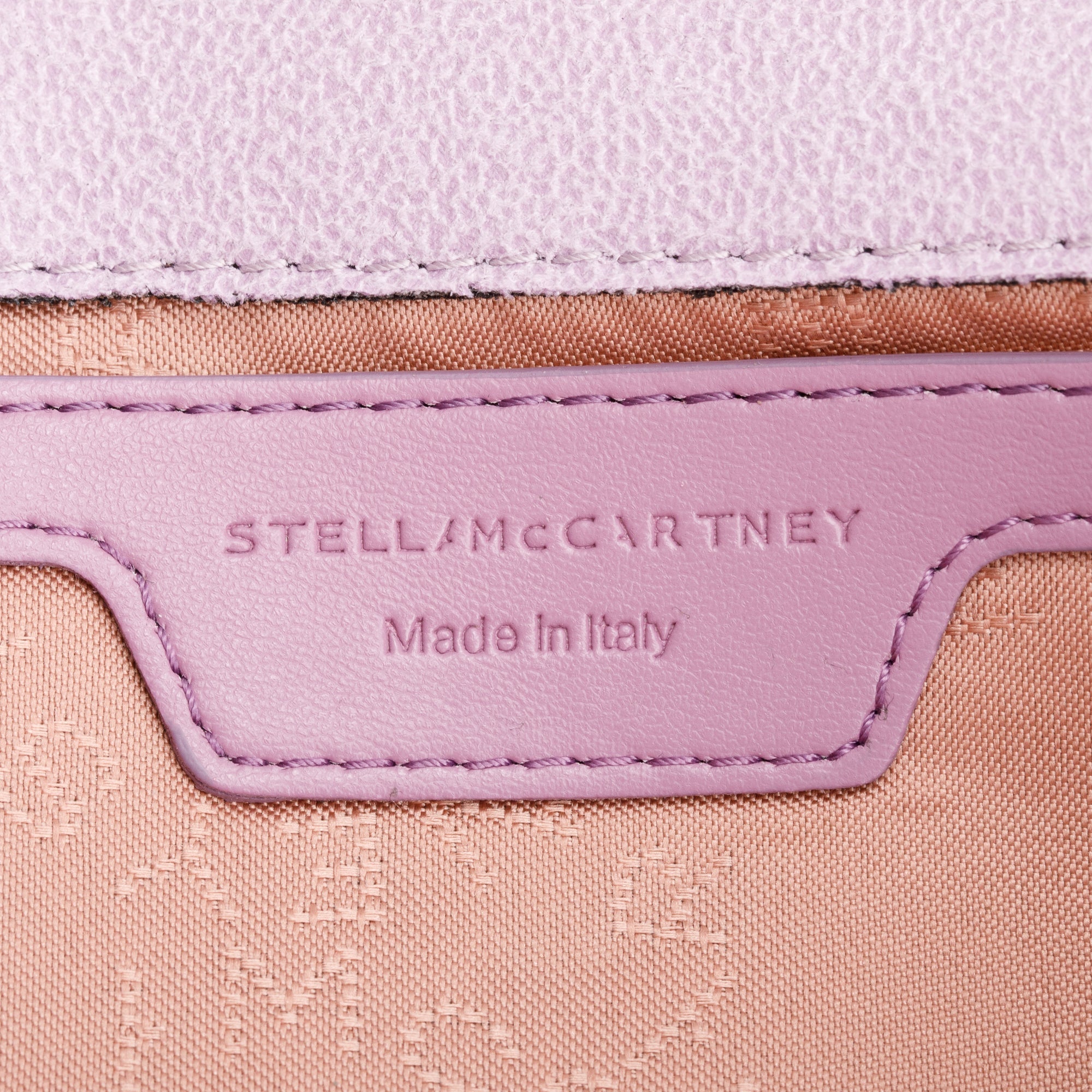 Stella McCartney Purple Matte Shaggy Deerskin Vegan Wallet Crossbody