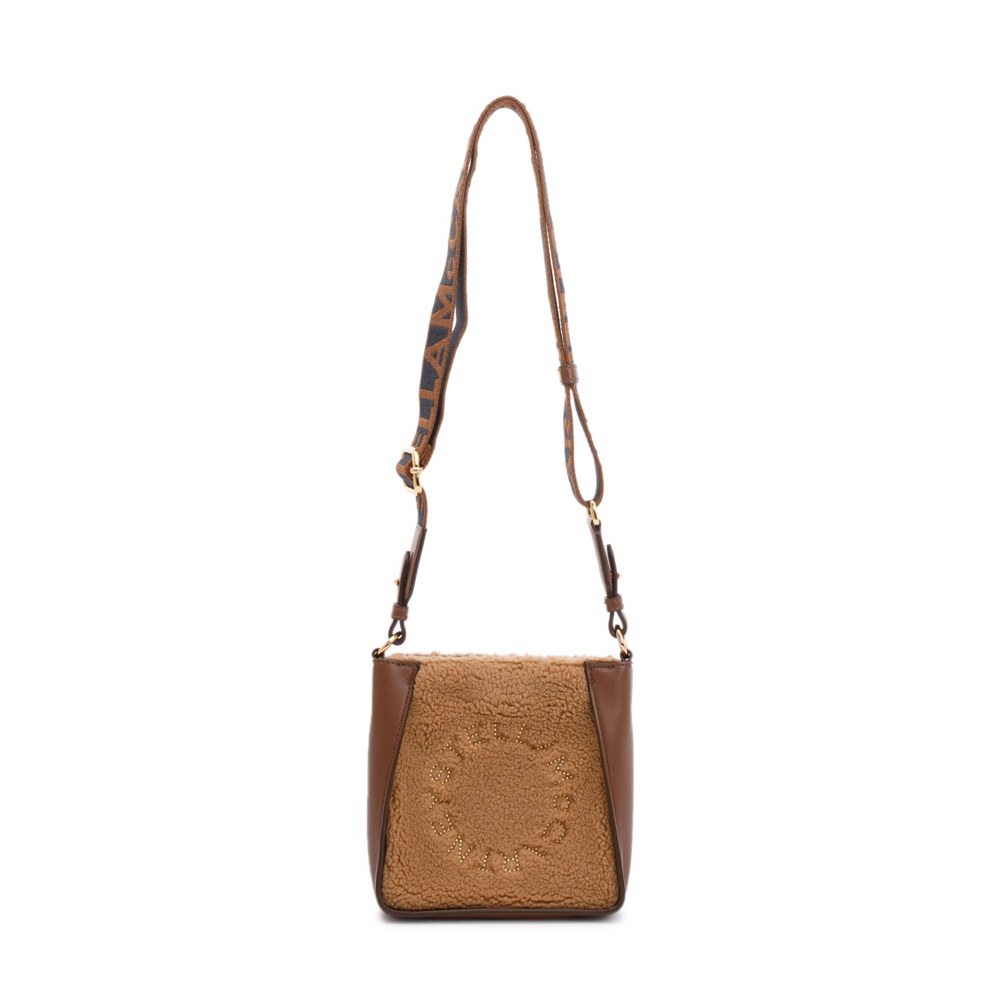 Stella McCartney Vegetarian Trim Shearling Mini Crossbody Bag