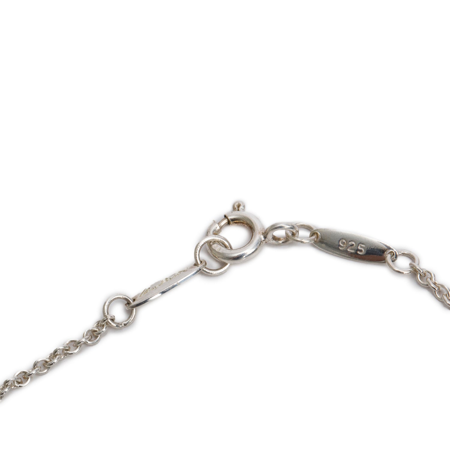 Tiffany & Co. Elsa Peretti Sterling Silver Open Heart Pendant Necklace, 22 MM