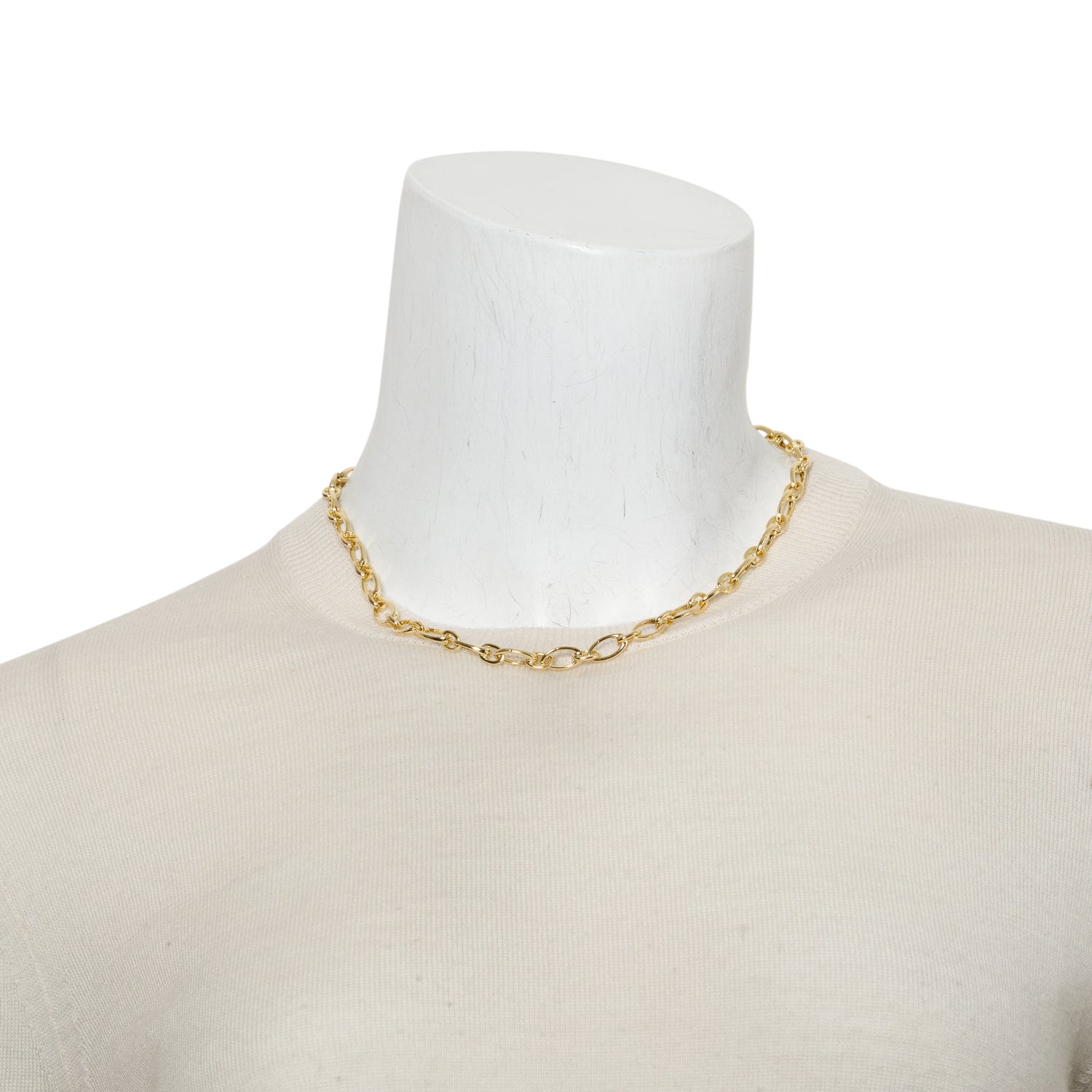 Tiffany & Co. 18k Yellow Gold Clasping Link Necklace w/ Box