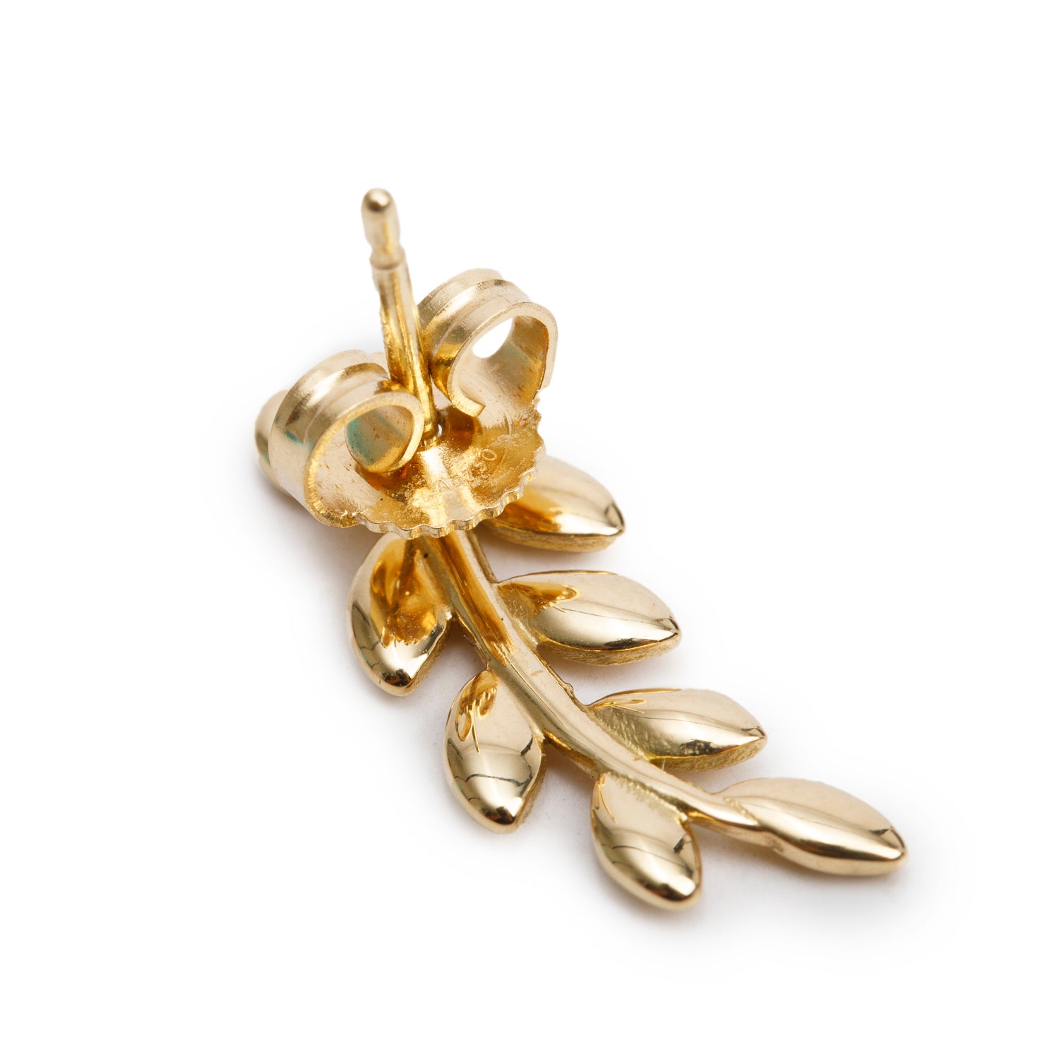 Tiffany & Co. Paloma Picasso 18k Yellow Olive Leaf Climber Earrings w/ Box