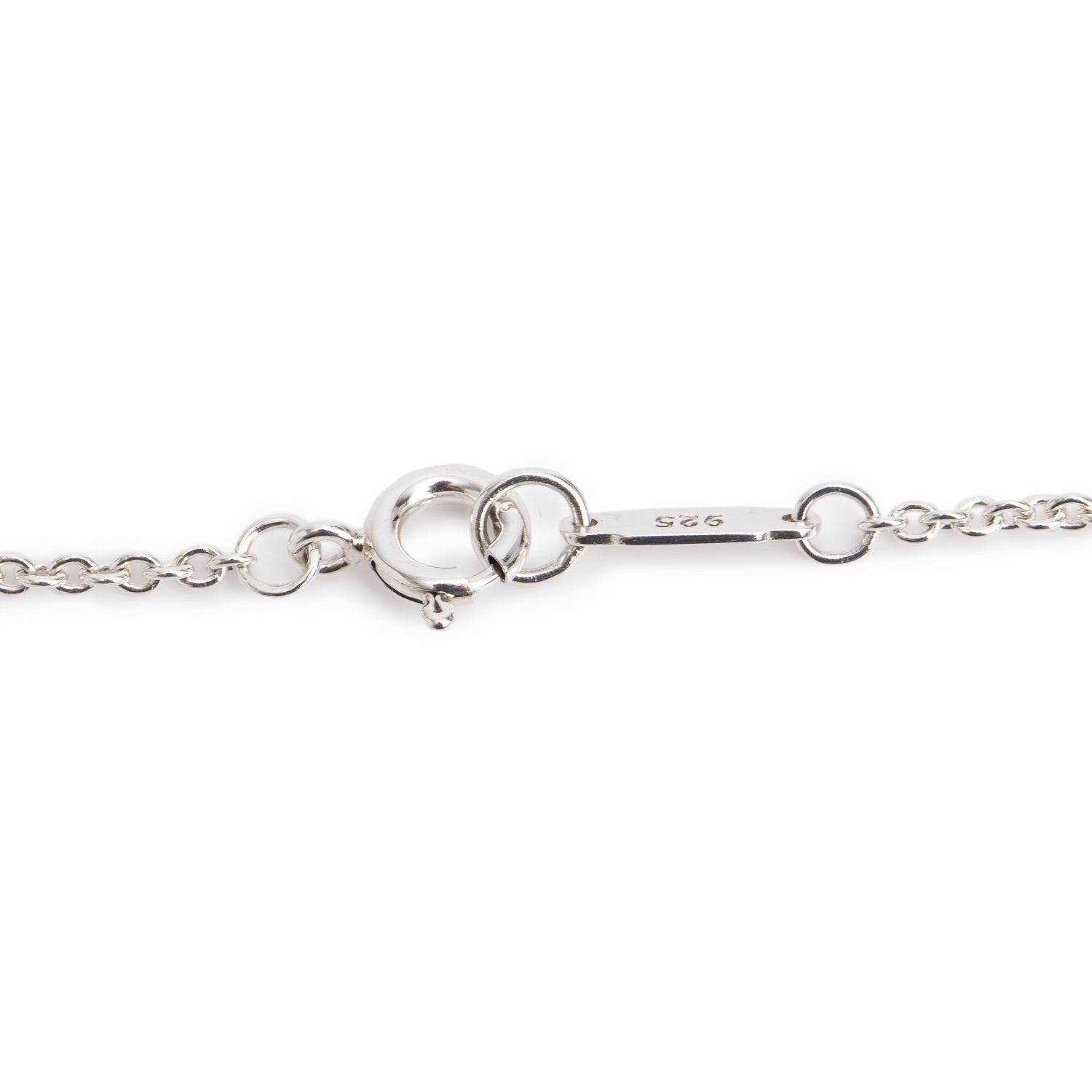 Tiffany & Co. Sterling Silver Open Flower Pendant Necklace