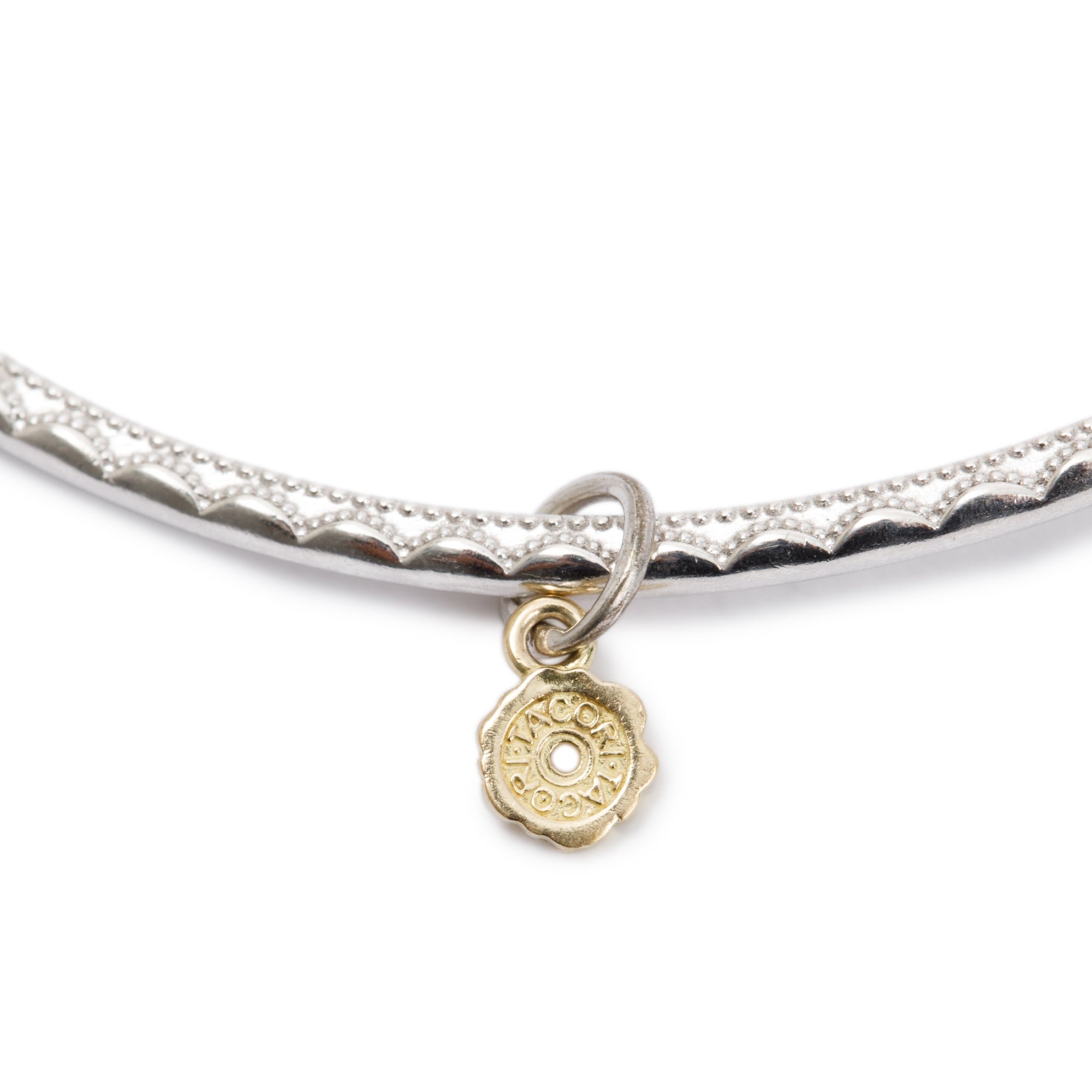 Tacori Sterling Silver & 18k Yellow Gold Classic Bangle Bracelet