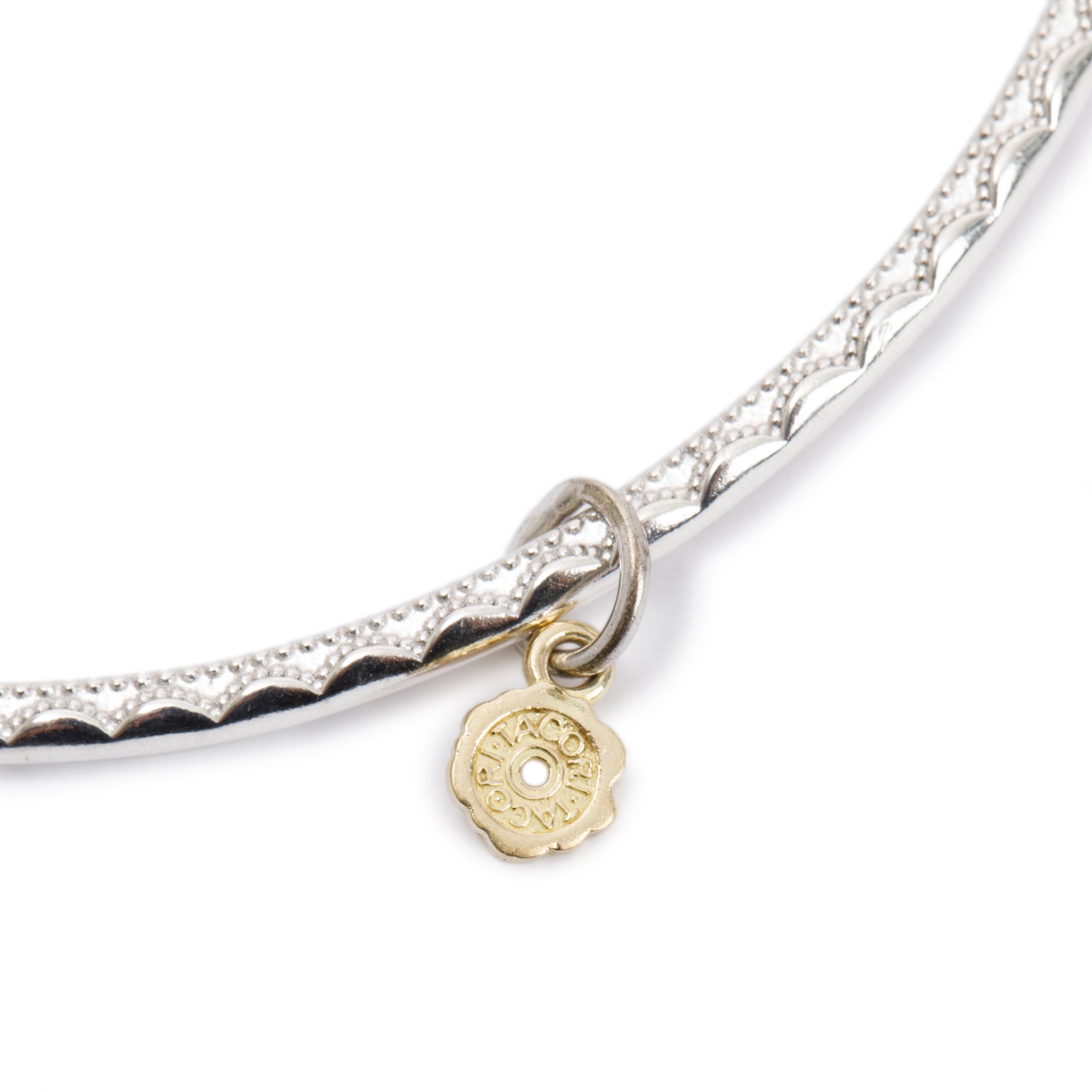 Tacori Sterling Silver & 18k Yellow Gold Classic Bangle Bracelet