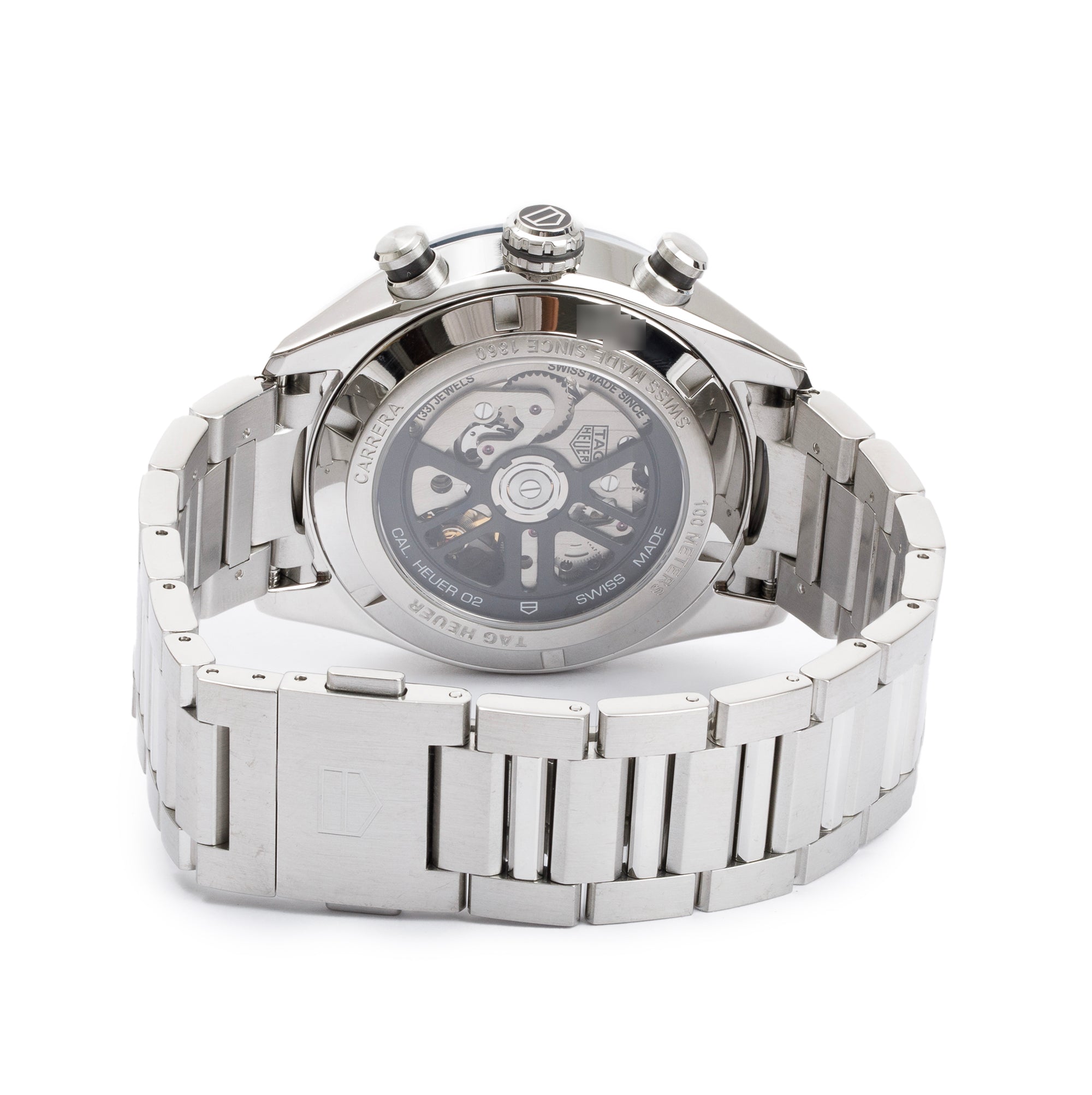 Tag Heuer 2020 Stainless Steel & Ceramic Carrera 43 MM Chronograph Automatic Watch w/ Box & Papers