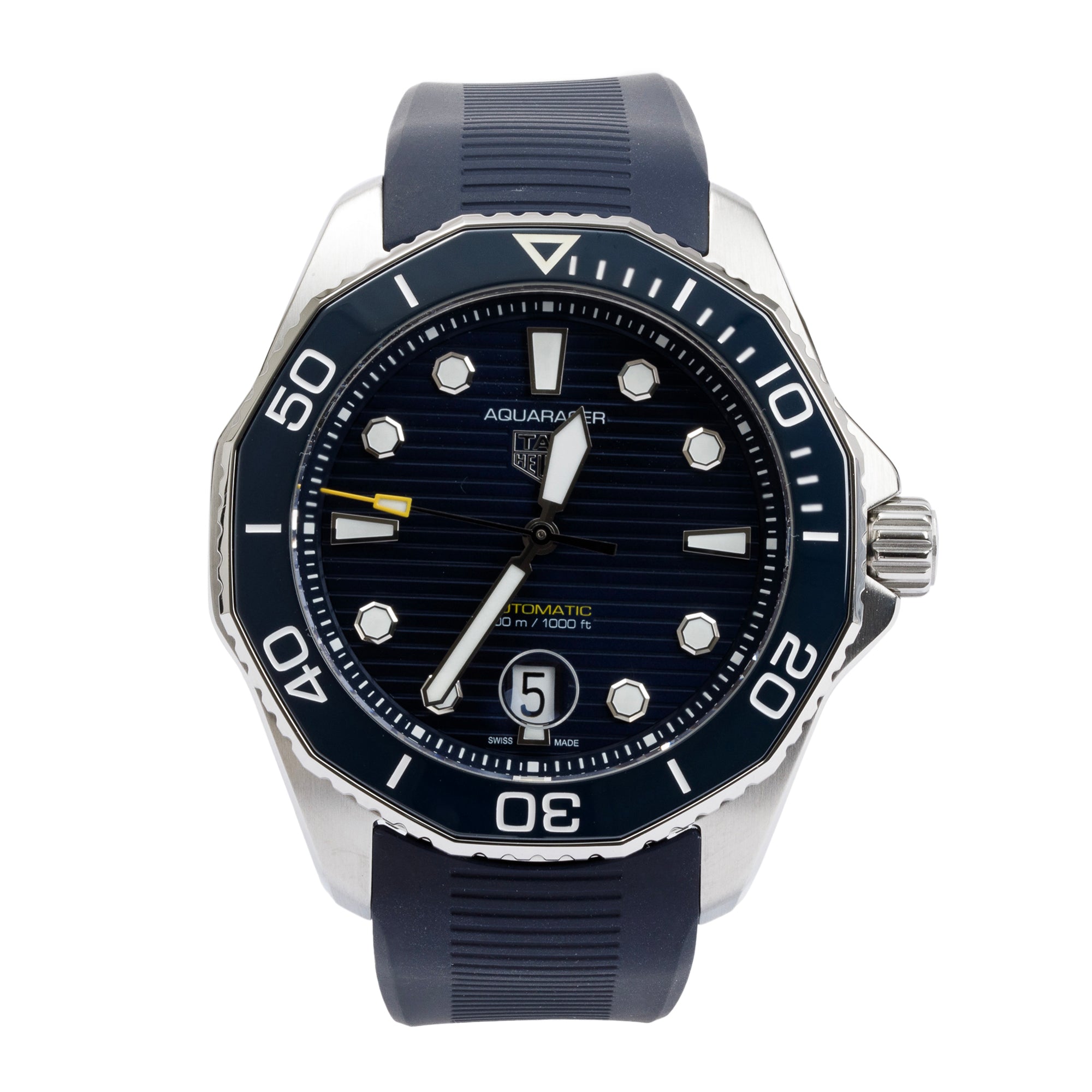 Tag Heuer 2022 Stainless Steel Aquaracer Calibre 5 43 MM Automatic Date Watch w/ Box & Papers