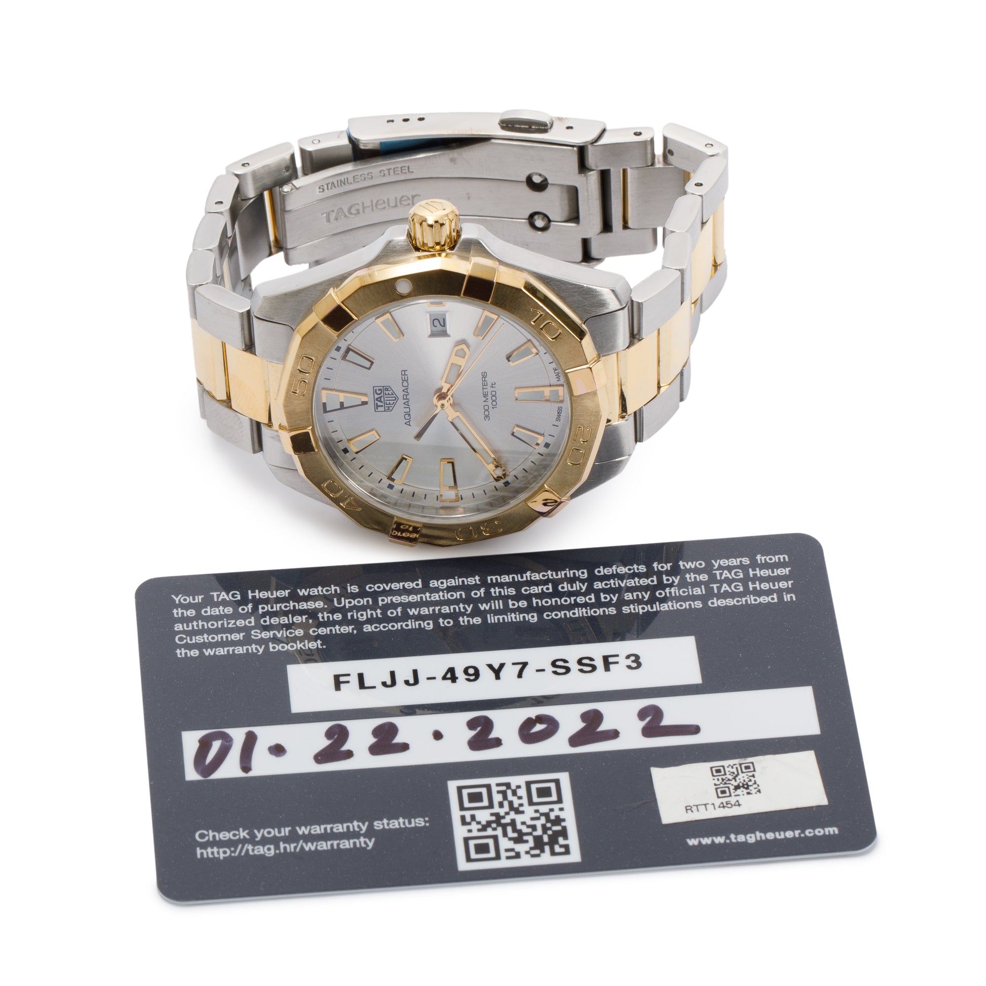 Tag Heuer 2022 Two-Tone Aquaracer 41 MM Watch