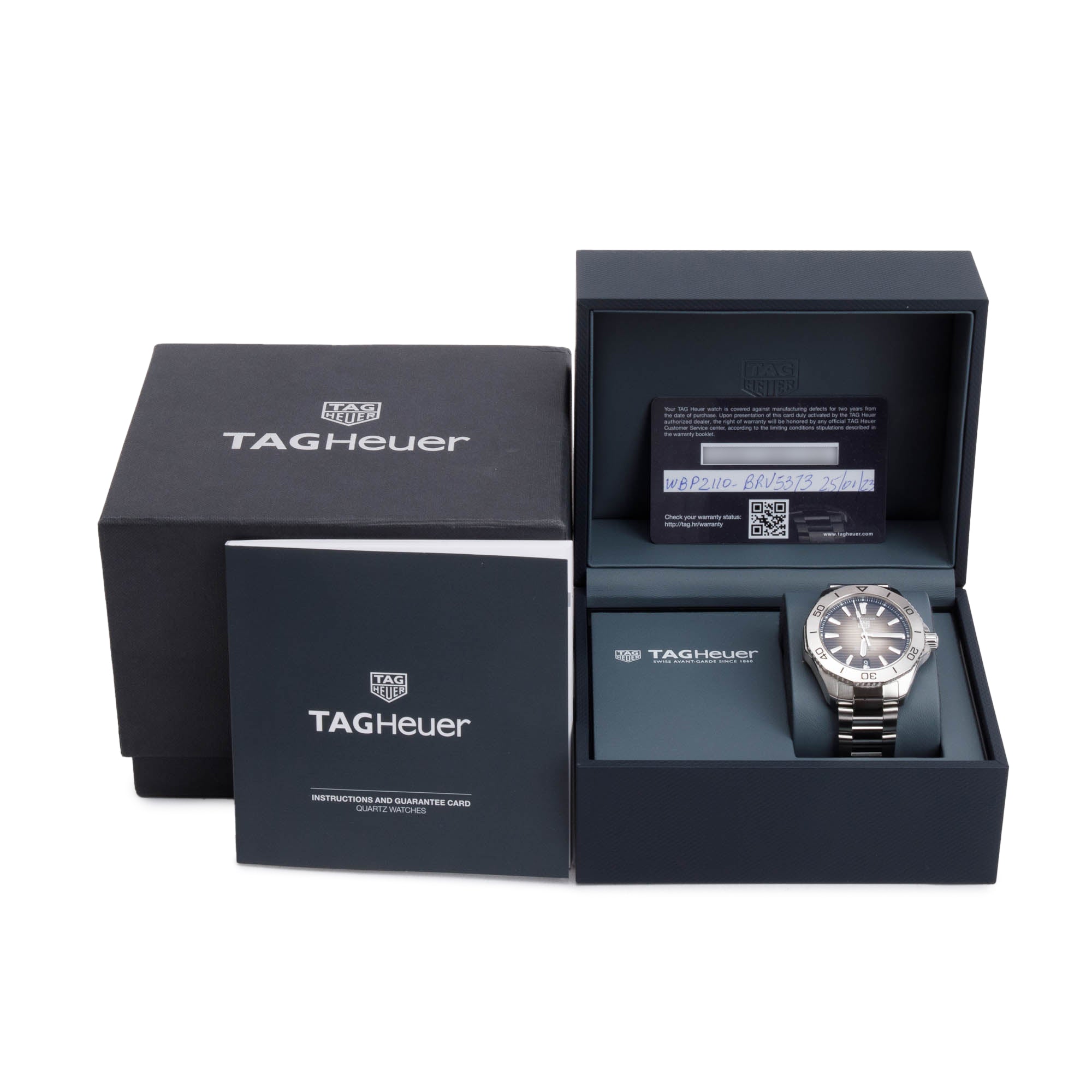 Tag Heuer 2023 Stainless Steel Aquaracer Professional 200 Meters 40 MM Automatic Watch WBP2110 w/ Box & Papers
