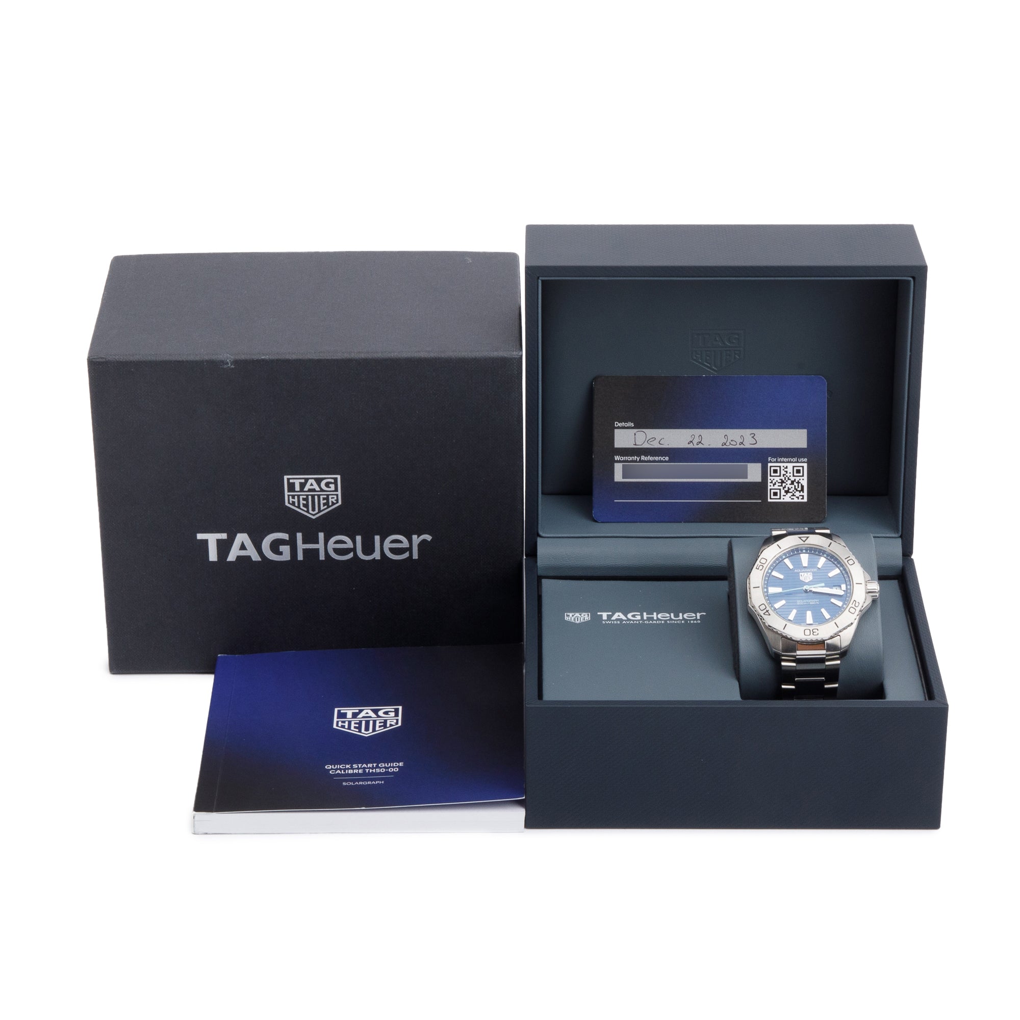 Tag Heuer 2023 Stainless Steel Aquaracer Professional 200 Solargraph 40 MM Watch WBP1113 w/ Box & Papers