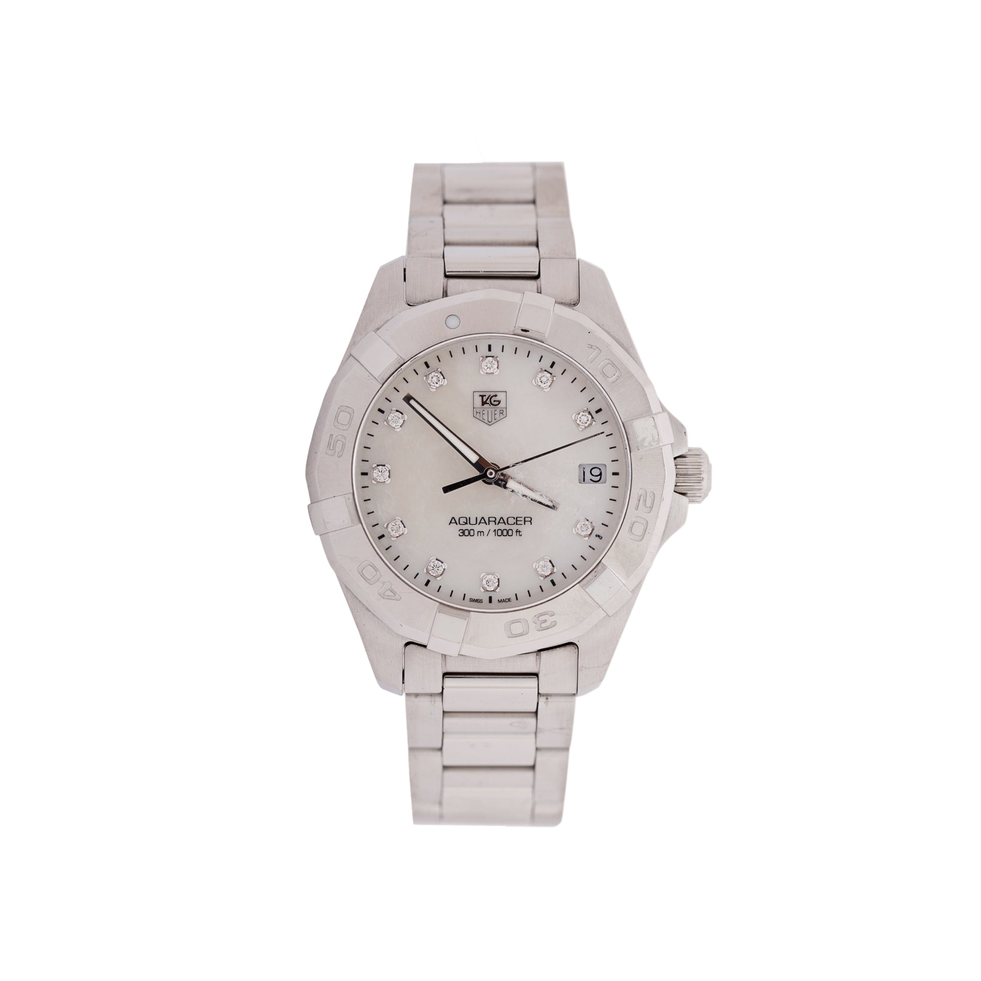 Tag Heuer Aquaracer 32 MM Watch w/ Diamond Dial